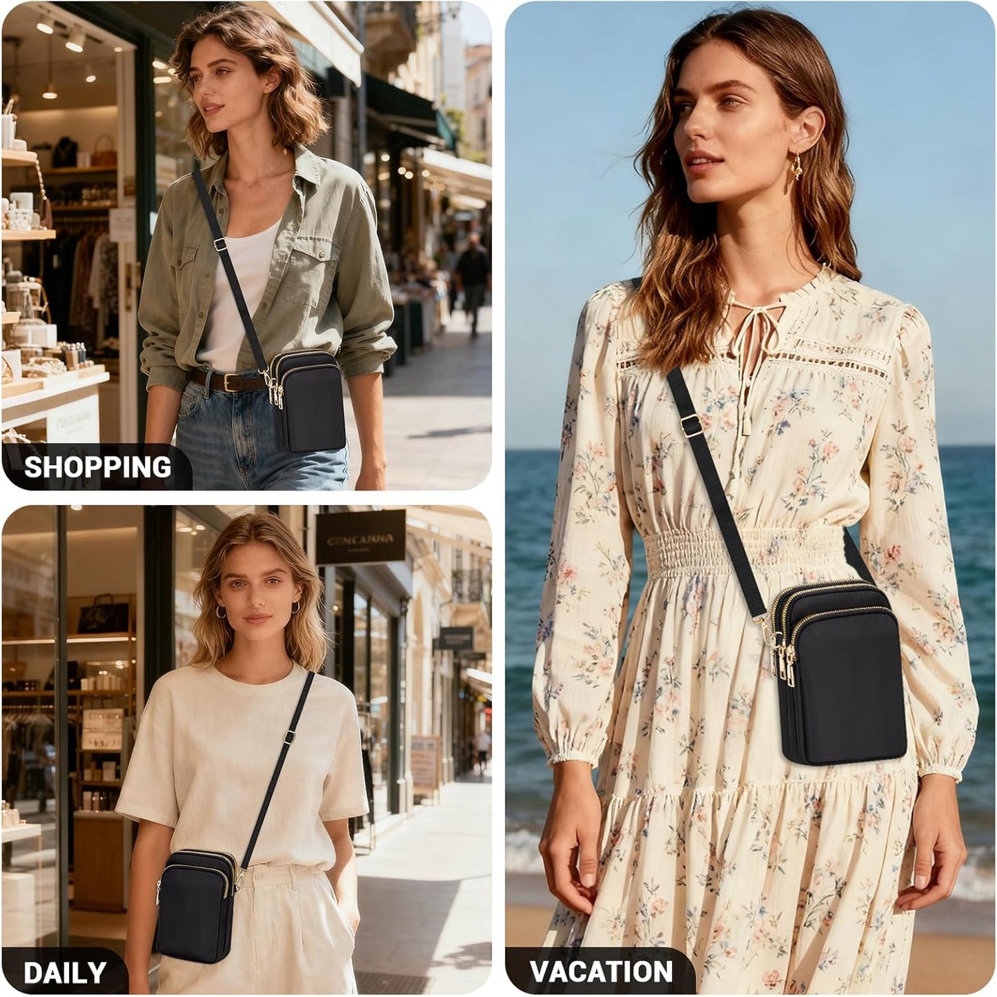 YINHEXI Small Crossbody Bags for Women, Mini Cell Phone Wallet Purse, 