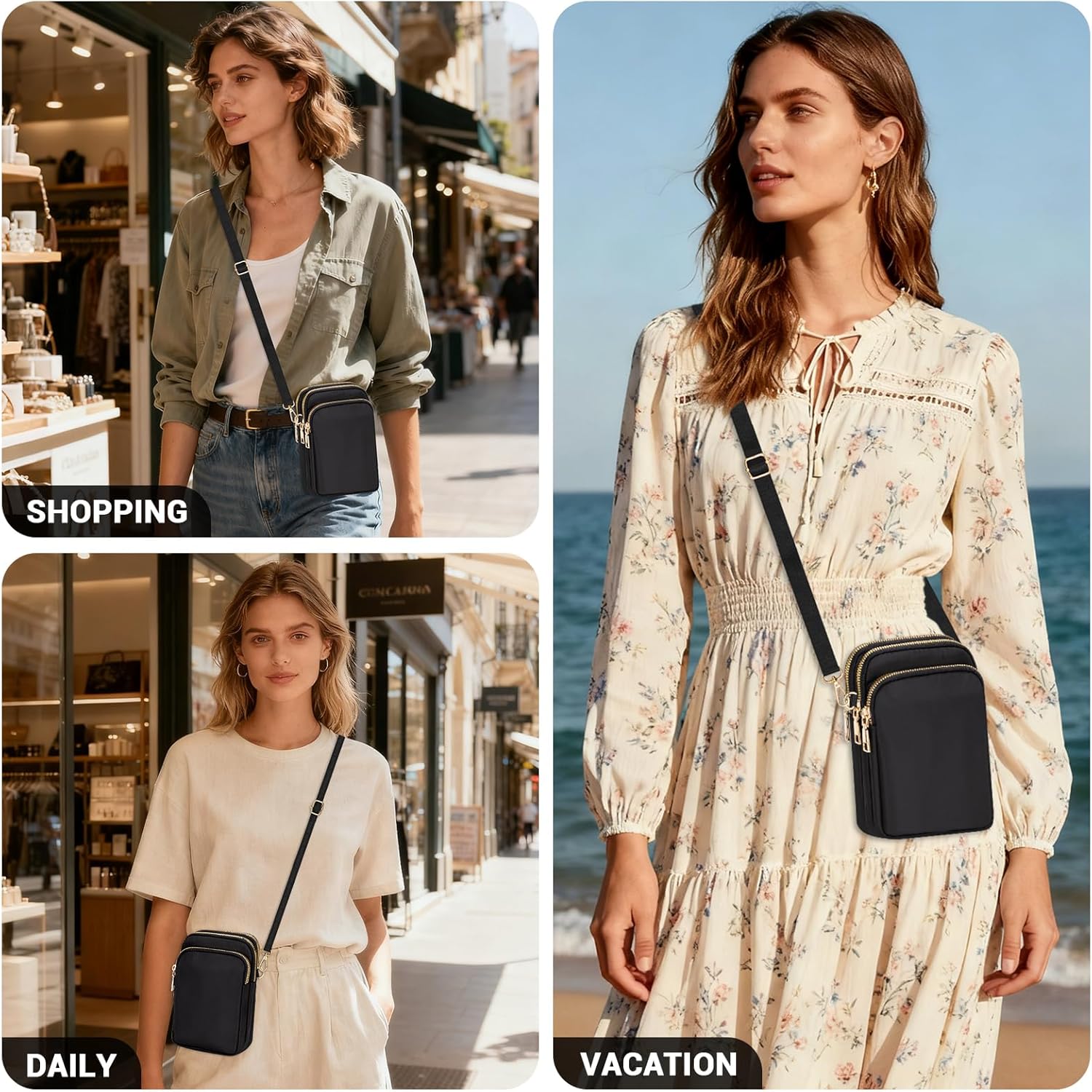 YINHEXI Small Crossbody Bags for Women, Mini Cell Phone Wallet Purse, 
