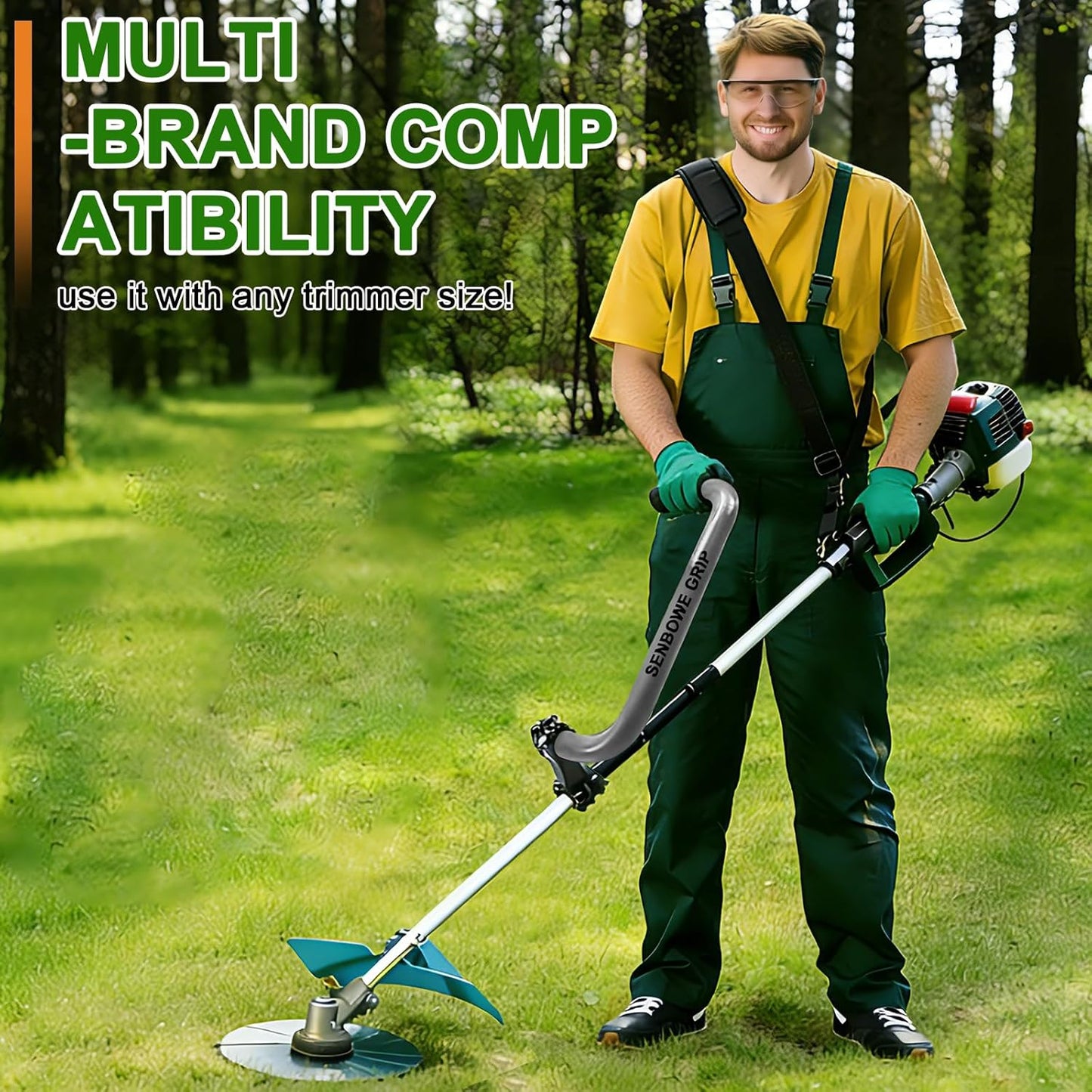 𝐔𝐩𝐠𝐫𝐚𝐝𝐞𝐝 Weed Eater Handle, Ergonomic String Trimmer Grip Exte