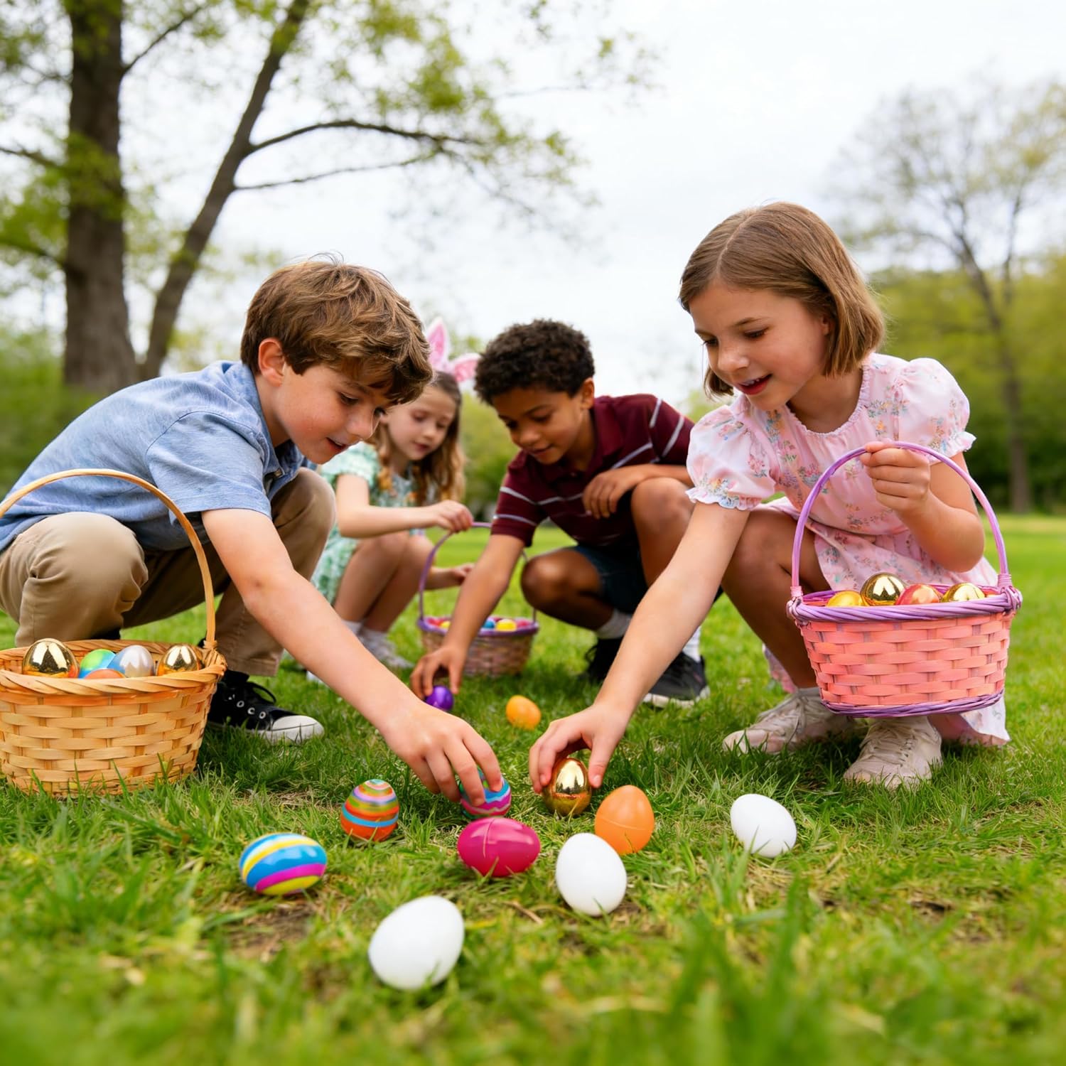 200 Pcs Prefilled Easter Eggs with Assorted Toys Inside,Basket Stuffer
