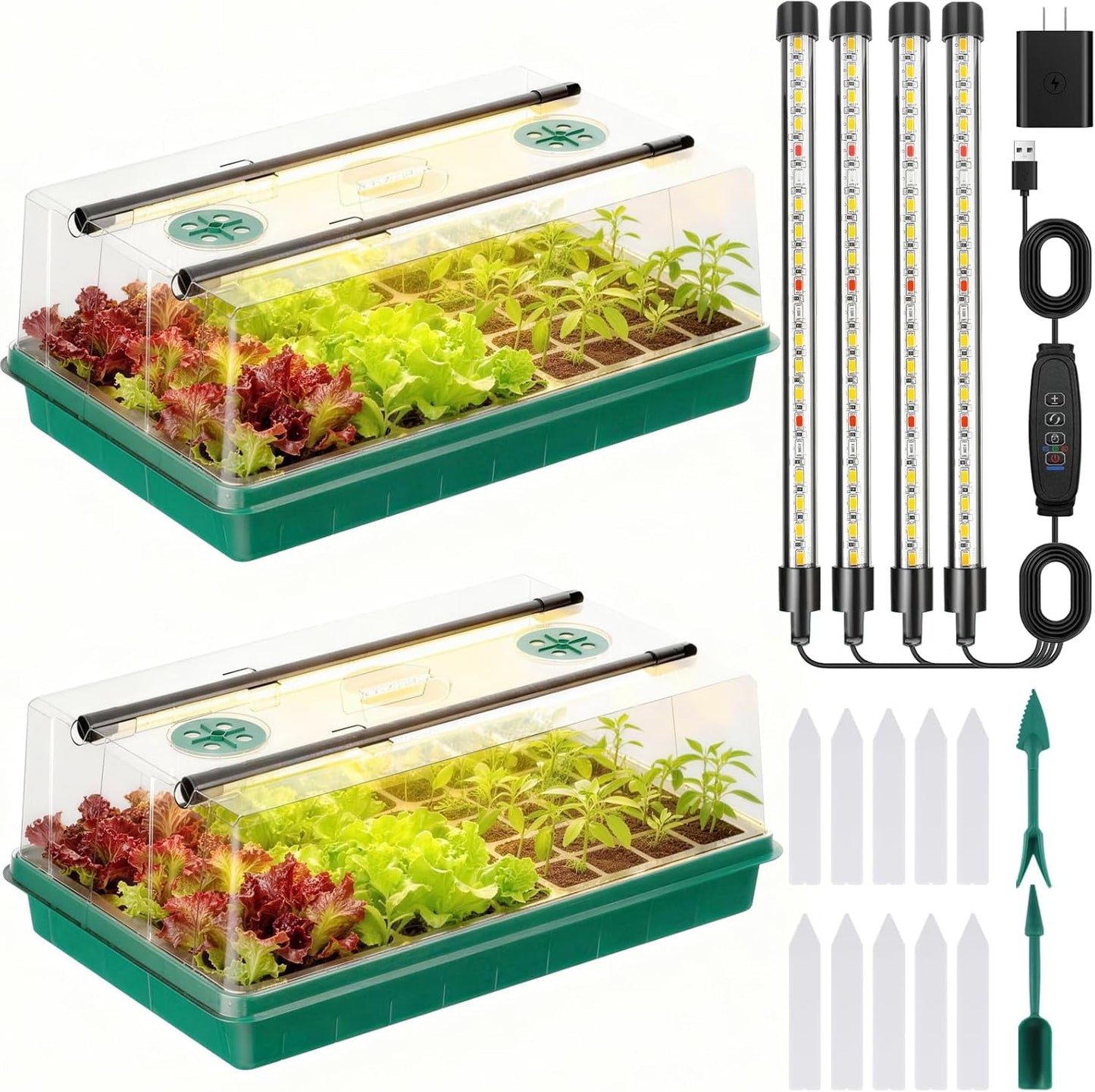 Seed Starter Tray, Seed Starter Kit with Grow Lights, Color Change Gro