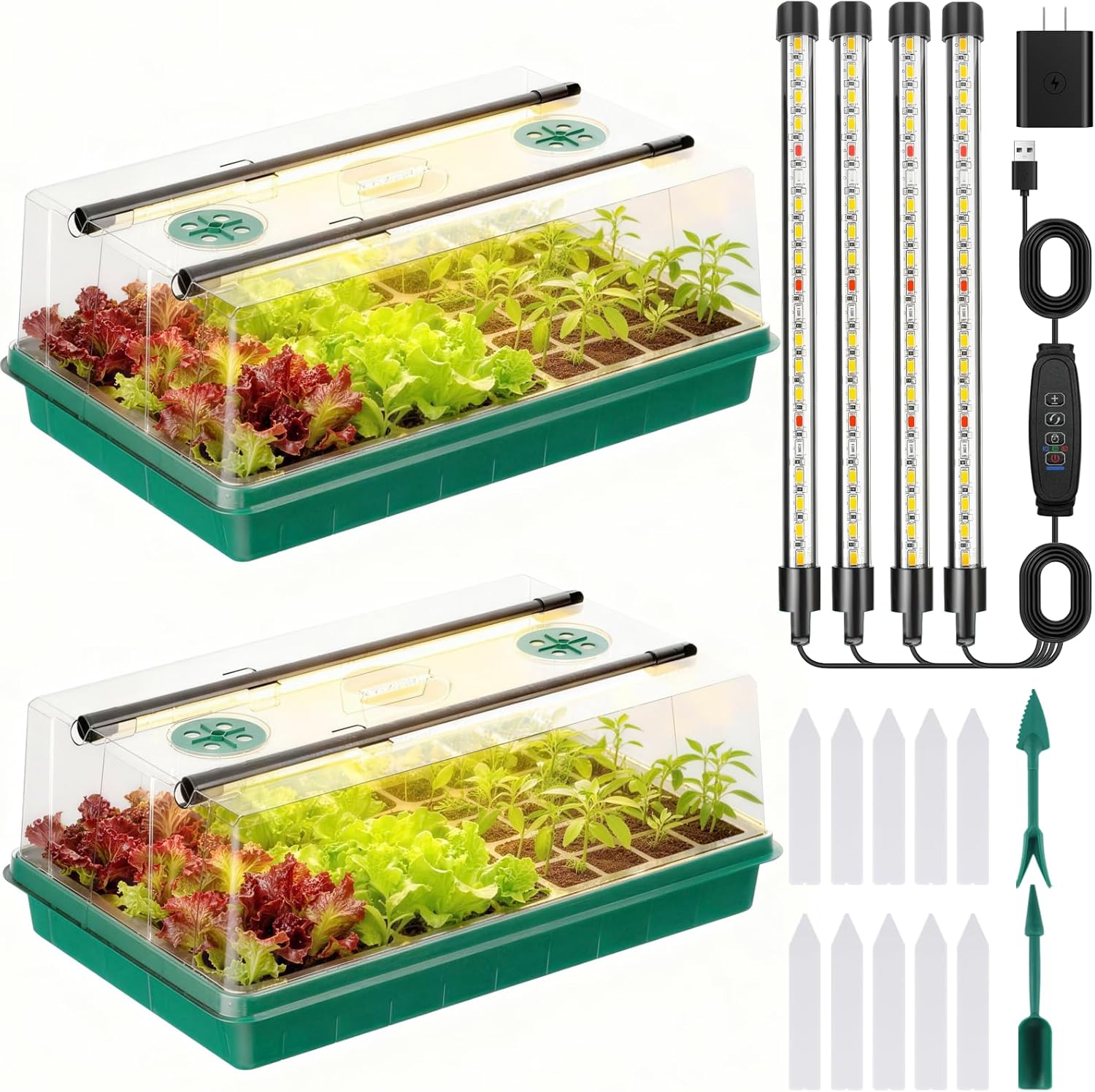 Seed Starter Tray, Seed Starter Kit with Grow Lights, Color Change Gro