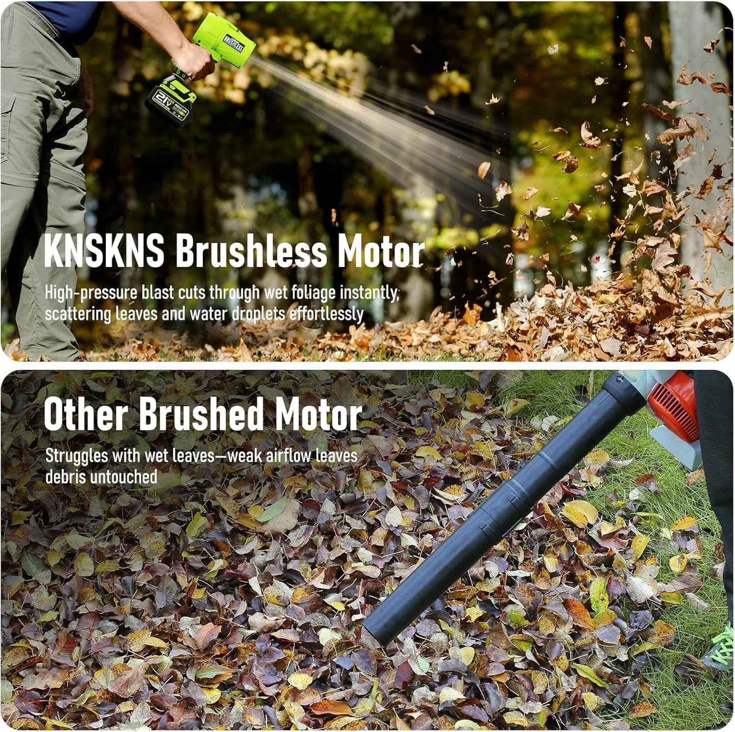 Electric Leaf Blower Cordless,580000RPM Lightweight Handheld Leaf Blow