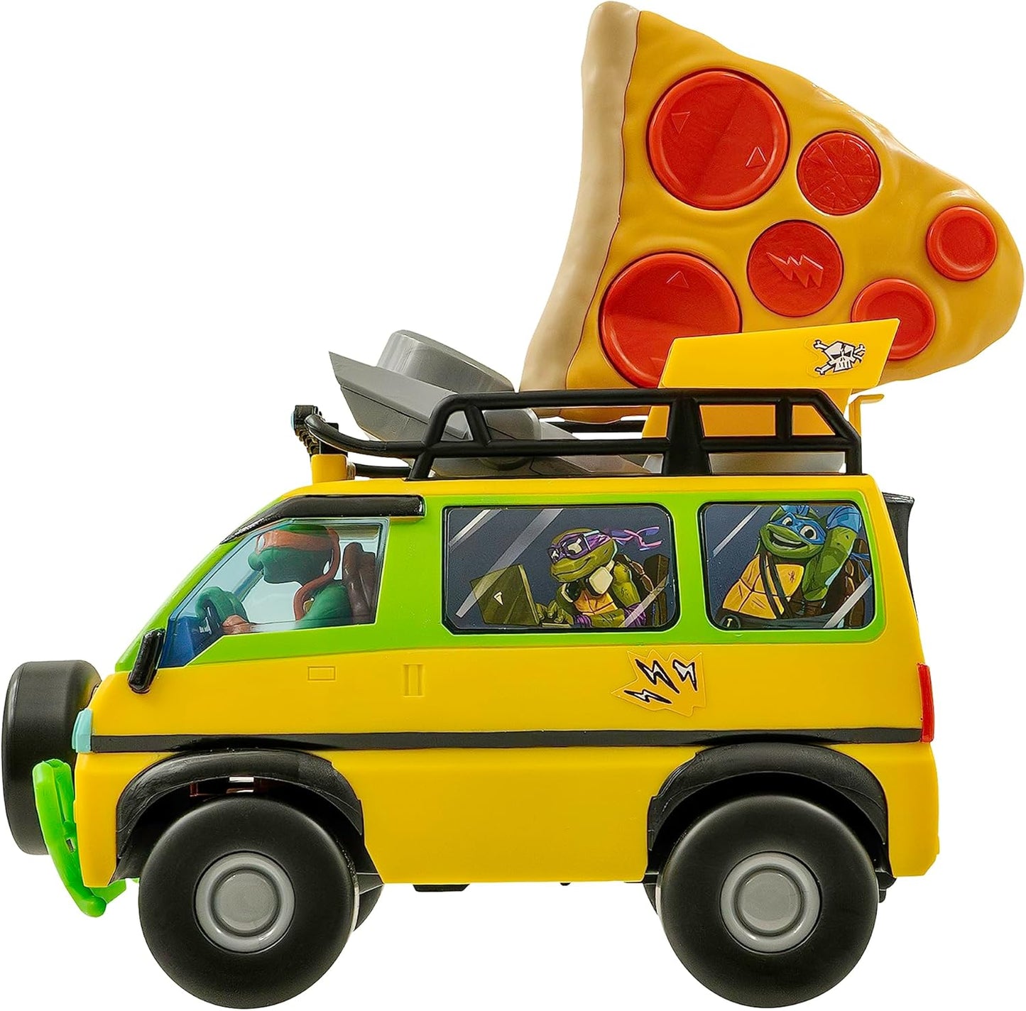 Teenage Mutant Ninja Turtles Toy, Pizza Blaster RC Vehicle with 6 Foam