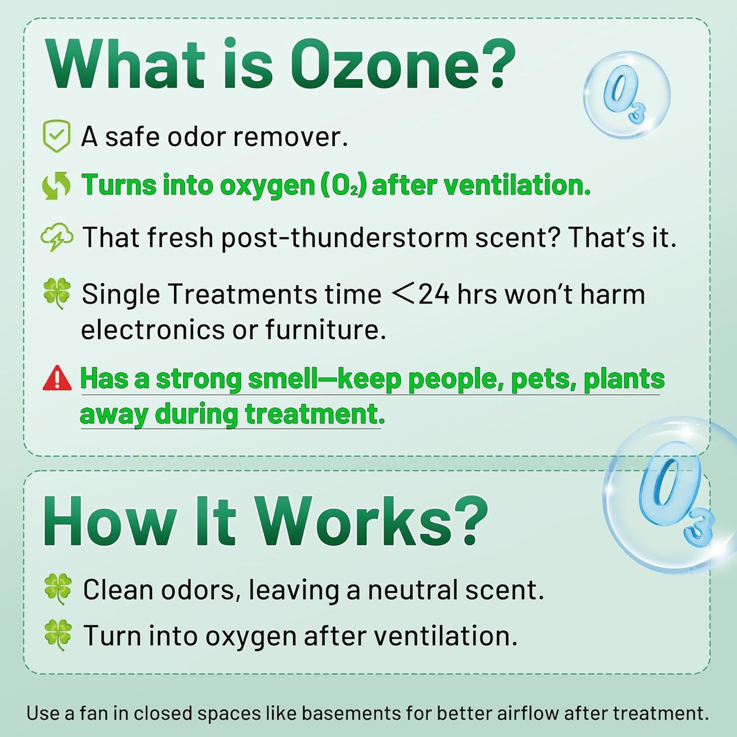 Ozone Generator 45,000mg/h, Industrial O3 Deodorizer for Areas of 2500