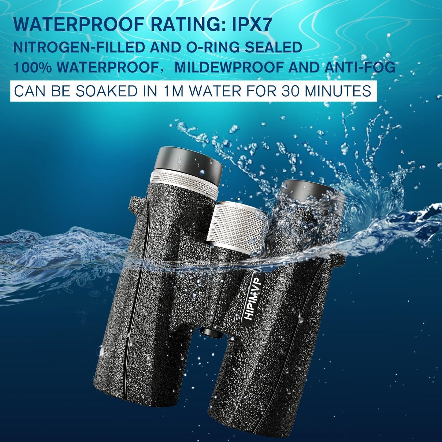 IPX7 Waterproof Powerful 10x42 Binoculars for Adults high Powered Hunt