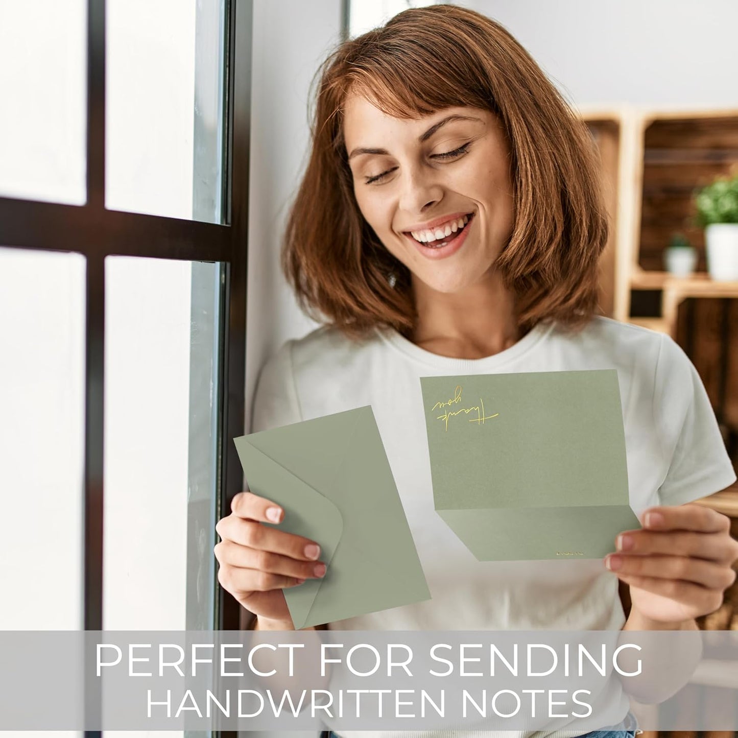 Beautiful Thank You Cards Set of 30 With Envelopes and Stickers - Elegant Blank Cards For Personalized Notes - Perfect Bulk Stationary Set For All Occasions incl. Weddings, Business & Baby Showers
