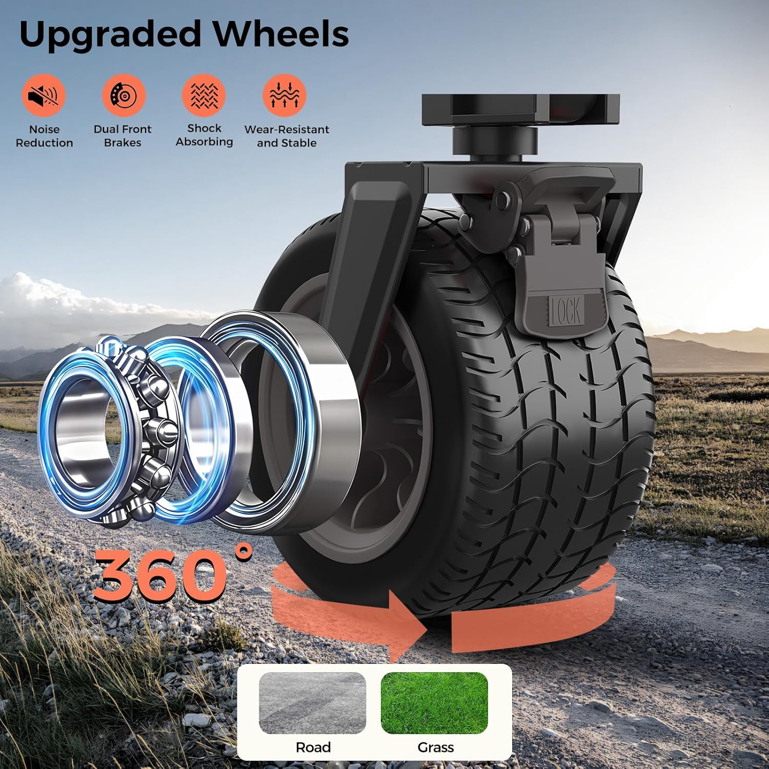 SUNNYFEEL Wagon Cart Foldable, Standard Borderless Version Collapsible