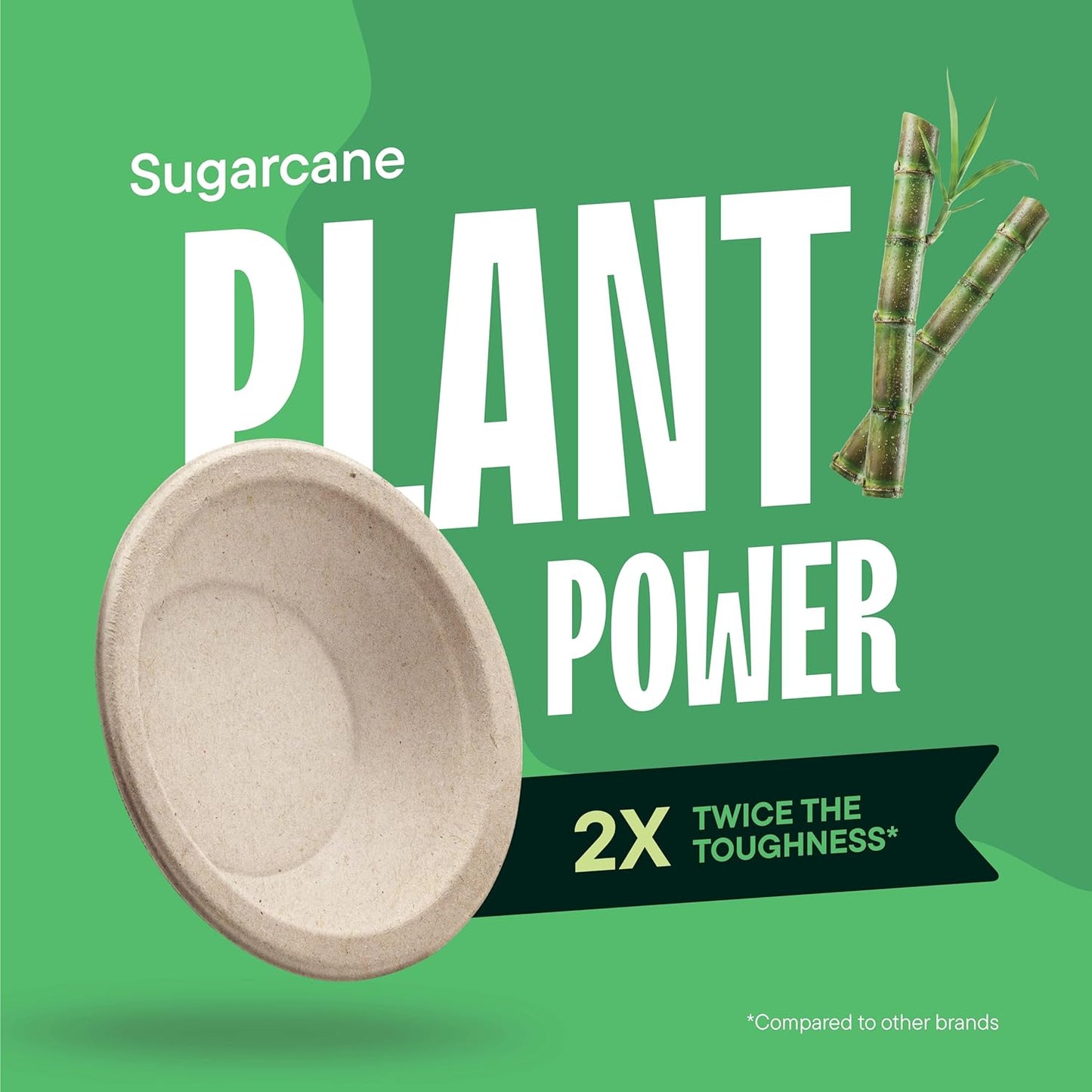 Paper Bowls, 100% Compostable Disposable Soup Bowl [125-Pack] - PFAS-Free - BPI Certified - [16 oz] Heavy Duty, Eco-Friendly, Biodegradable Bagasse Hot Food Plates and Bowls - Natural Brown