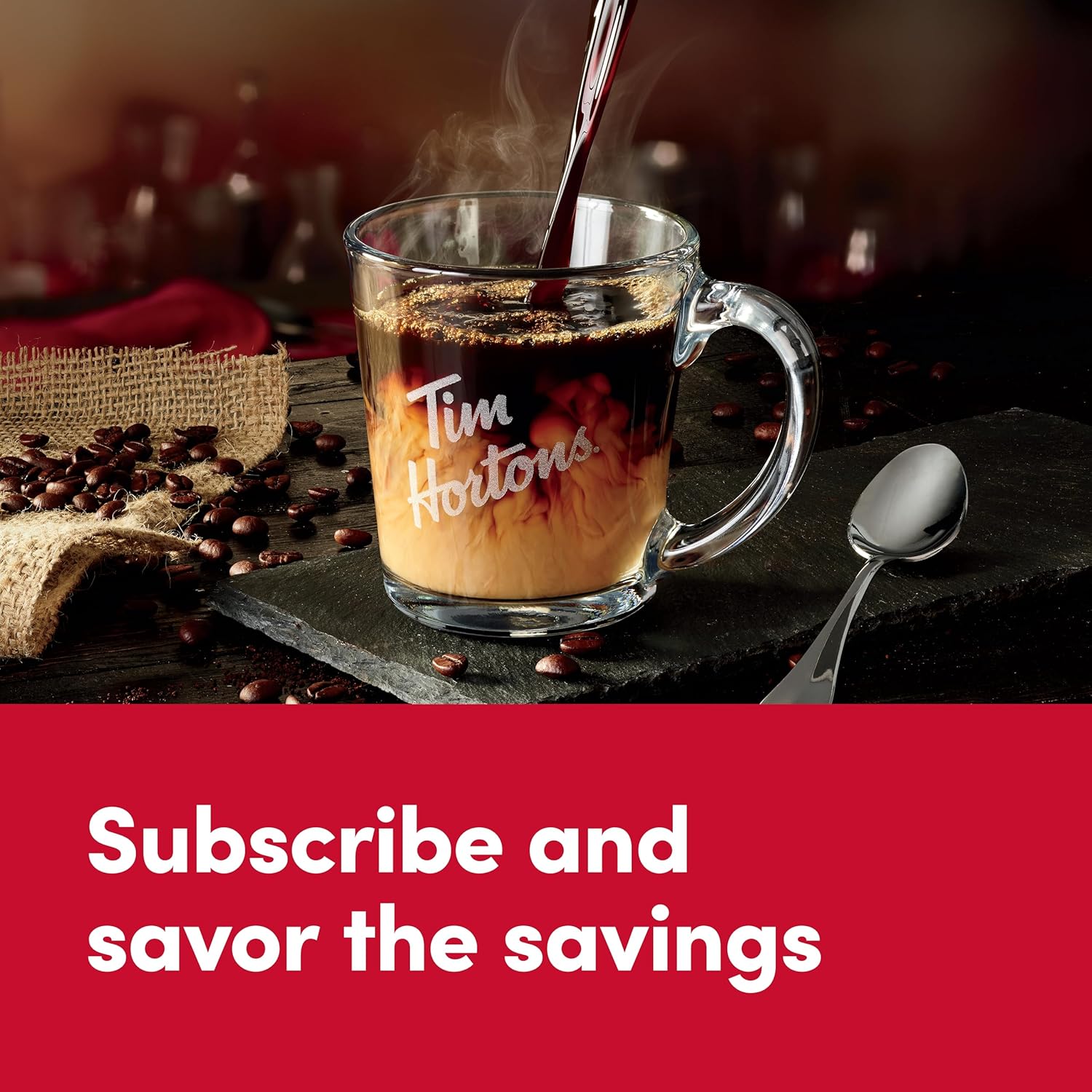 Tim Hortons Decaf, Medium Roast Coffee, Single-Serve K-Cup Pods Compat