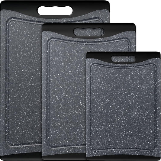 Extra Large Cutting Boards, Plastic Cutting Boards for Kitchen (Set of