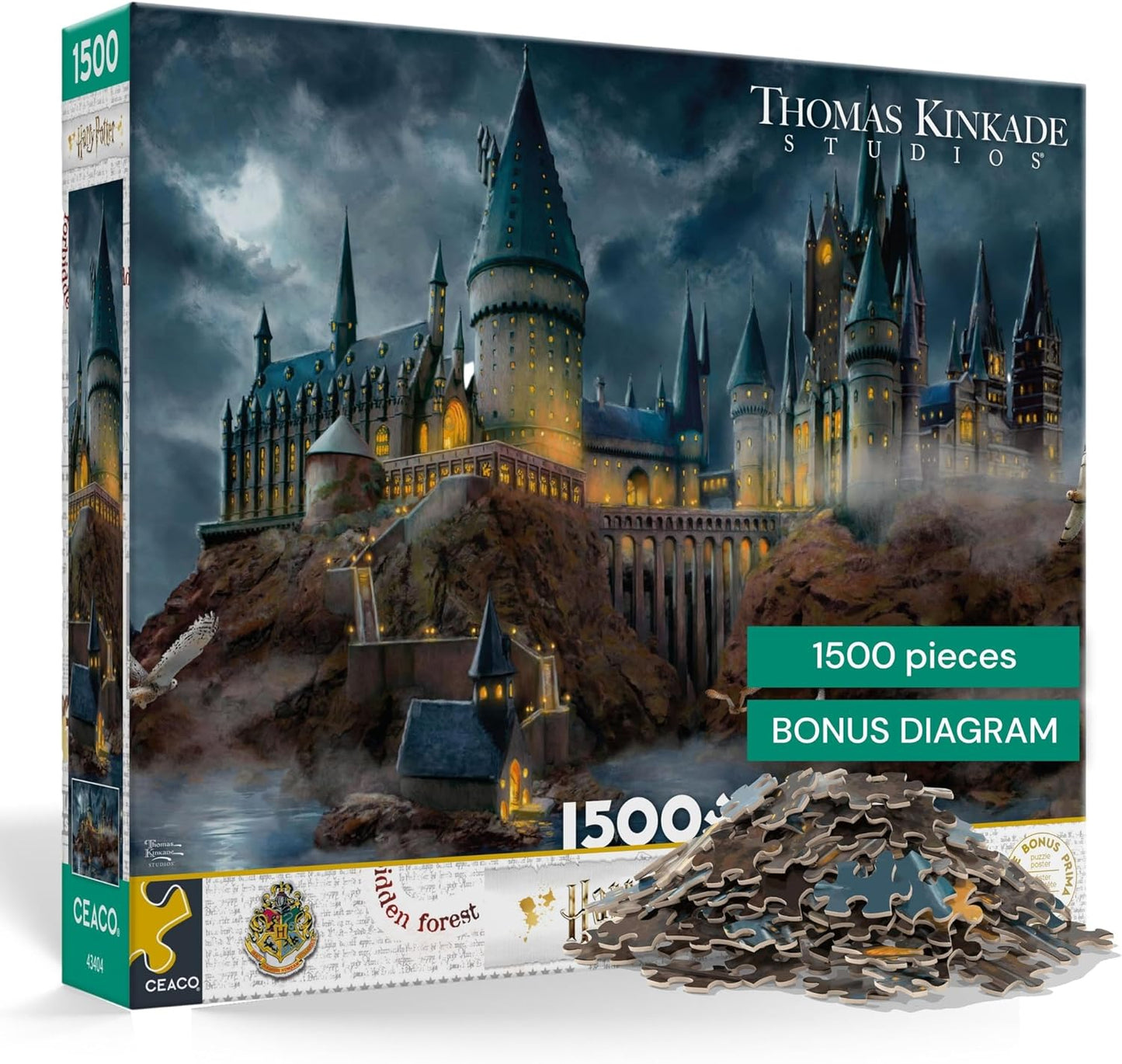 Ceaco - Thomas Kinkade - Harry Potter - Hogwart's Castle - 1500 Piece 