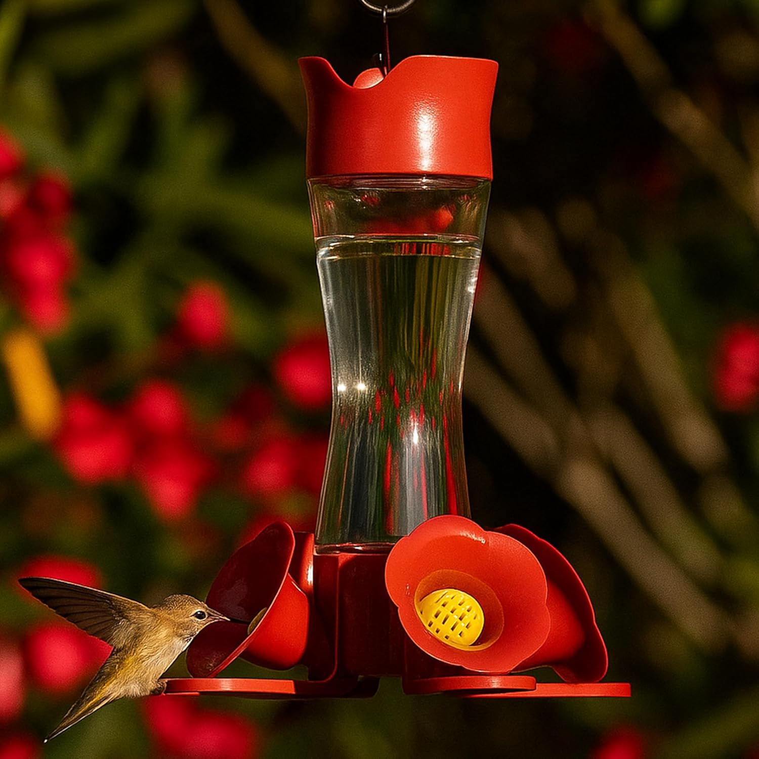 Perky-Pet 203CPBN-2 Glass Hummingbird Feeders for Outdoors with Perche