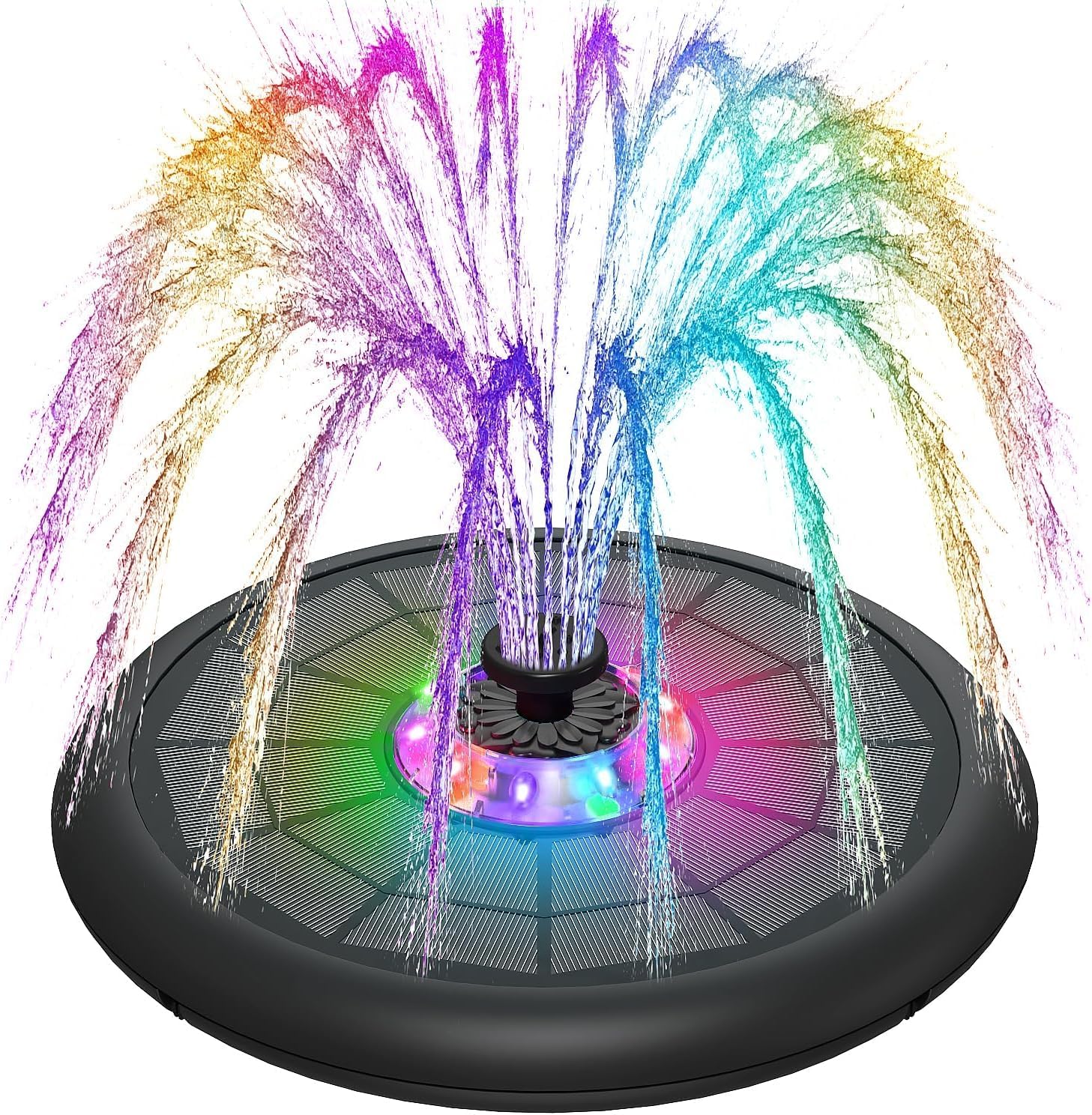 SZMP Powerful 5W Solar Powered Water Fountain for Bird Bath, Upgraded 