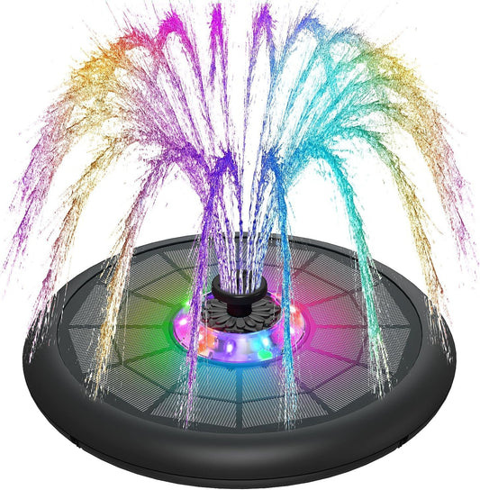 SZMP Powerful 5W Solar Powered Water Fountain for Bird Bath, Upgraded 