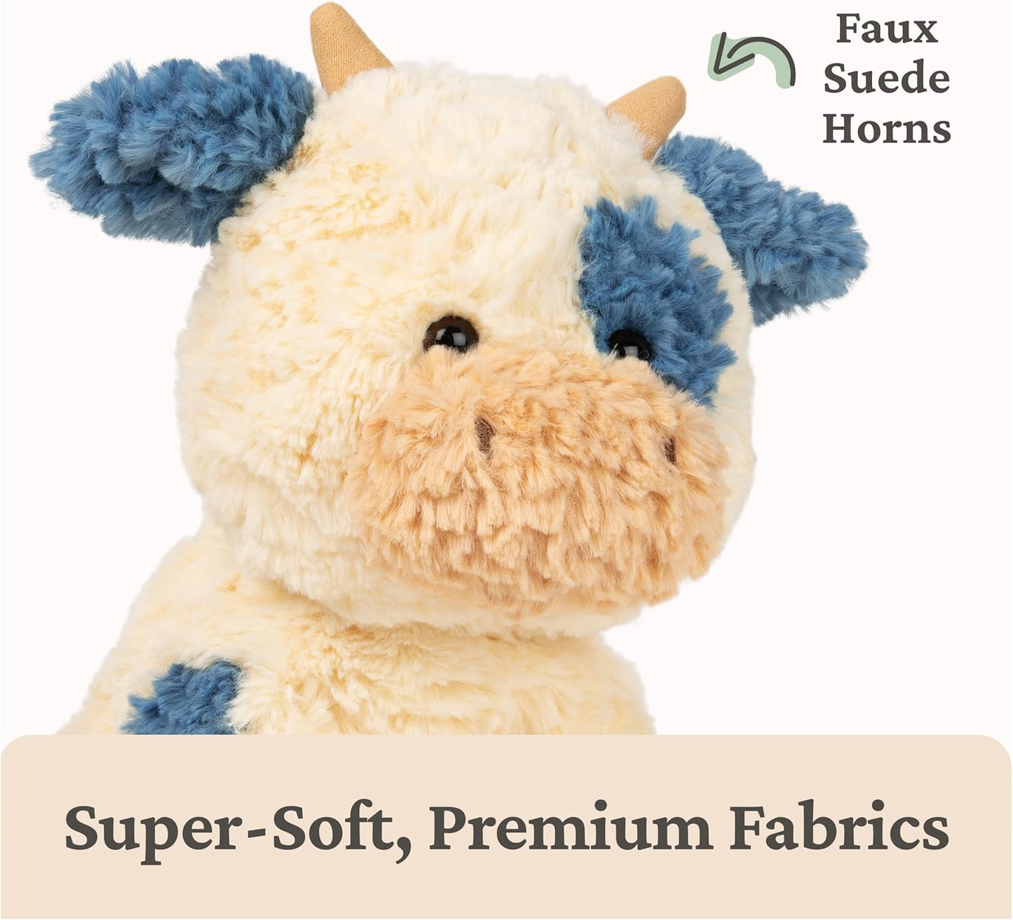 GUND Cozys Collection Cow, Stuffed Animal for Ages 1 and Up, Spring De