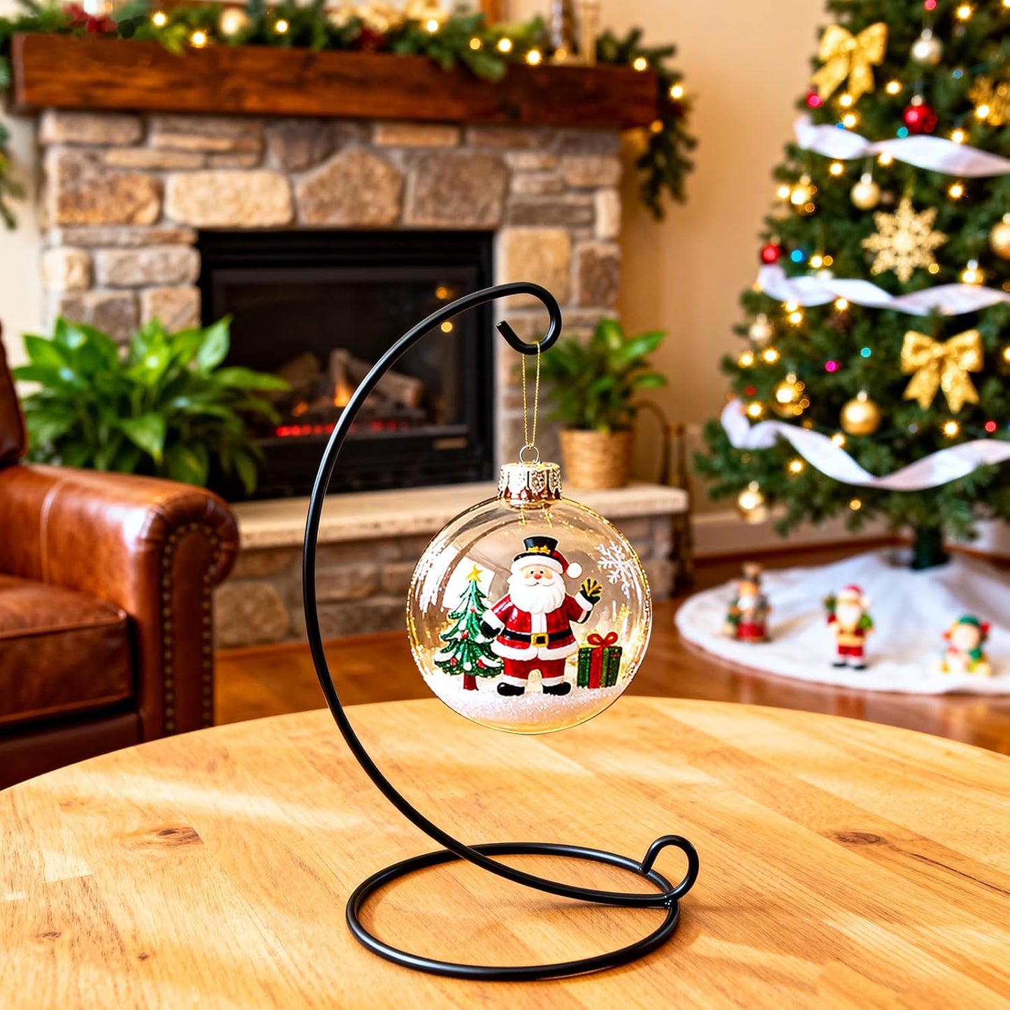 6 inch Ornaments Decorative Hanging Hooks, 3 Packs Decoration Holders, Iron Ornament Display Stands for Festival Displaying Ornaments, Witch Balls, Stain Glass Pieces, Table Centerpiece