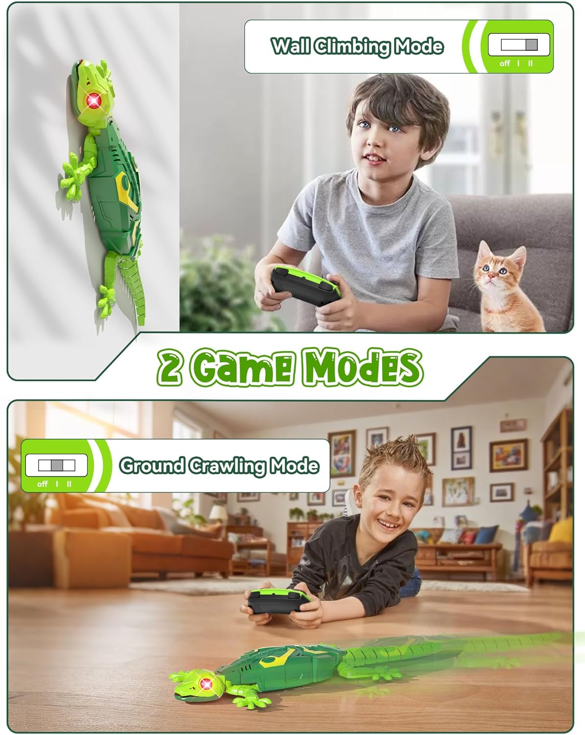 Wall Climbing Lizard,Wall Crawler Gecko Remote Control Car,Floor Ceili