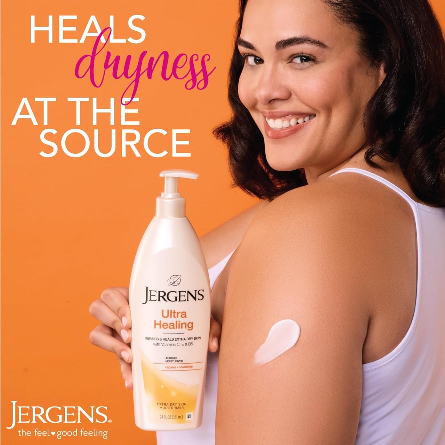 Jergens Ultra Healing Dry Skin Lotion, Hand and Body Moisturizer for Q