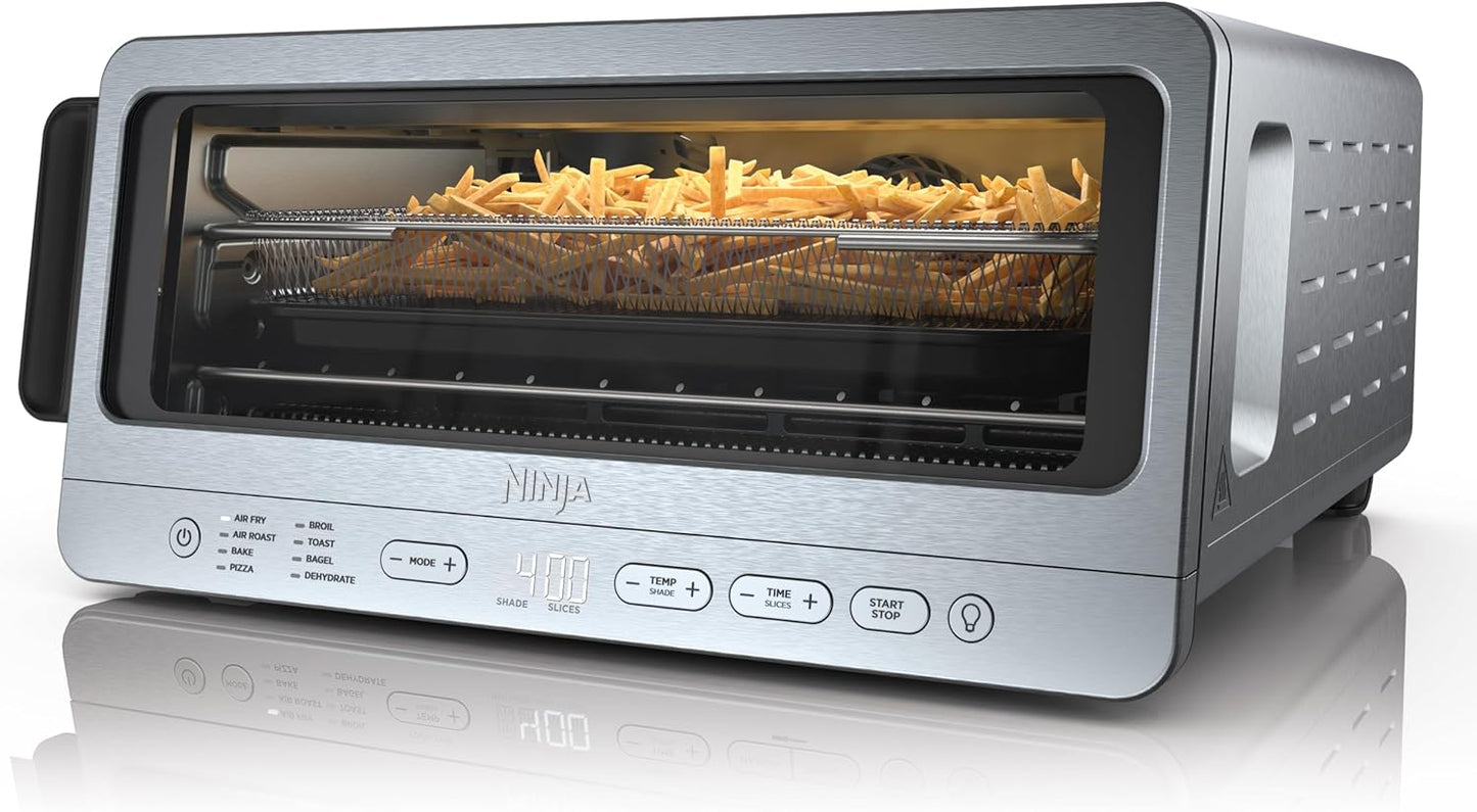Ninja Air Fryer Toaster Oven Combo | 8-in-1 Functionality | Flip Up & 