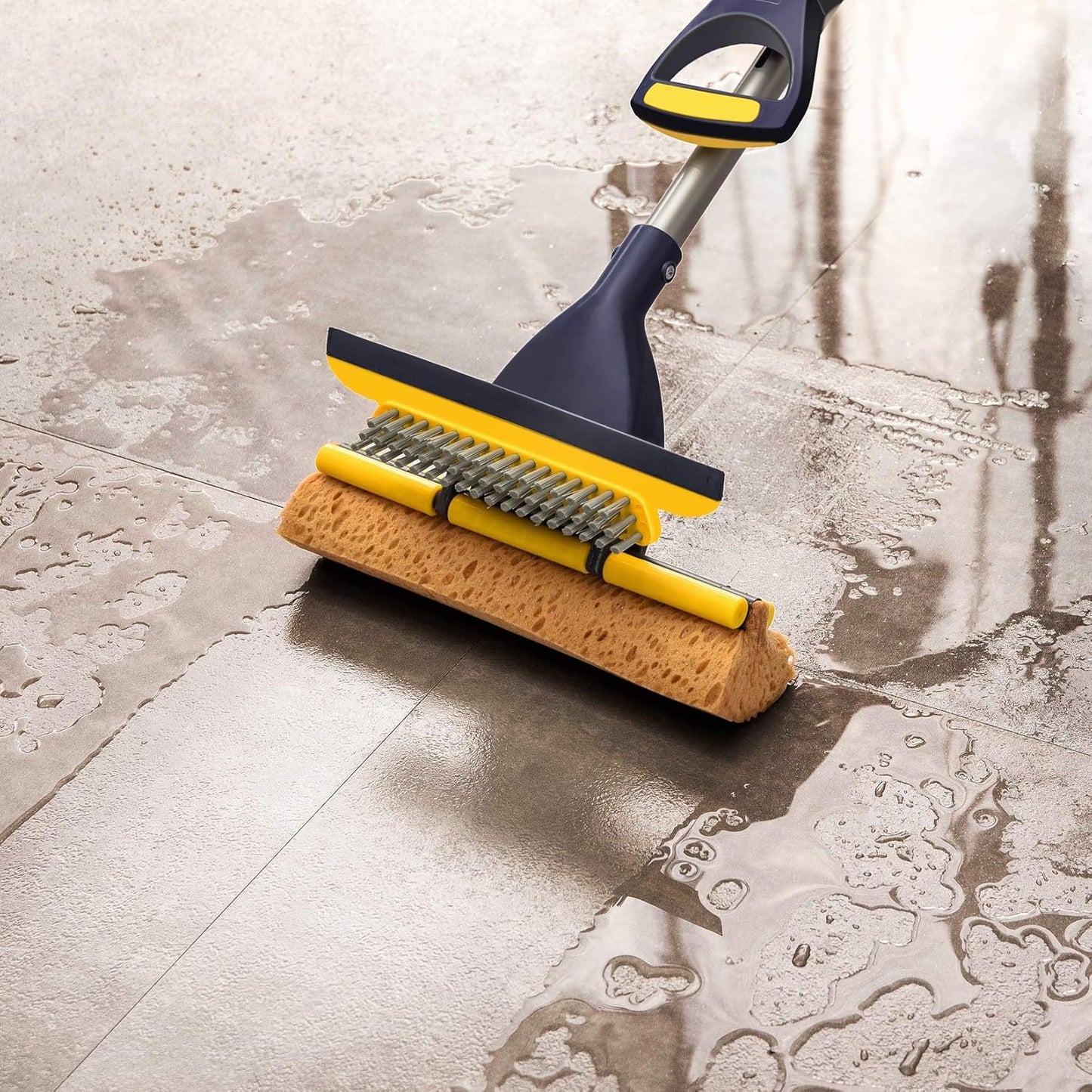 Yocada Sponge Mop Home Commercial Use Tile Floor Bathroom Garage Clean