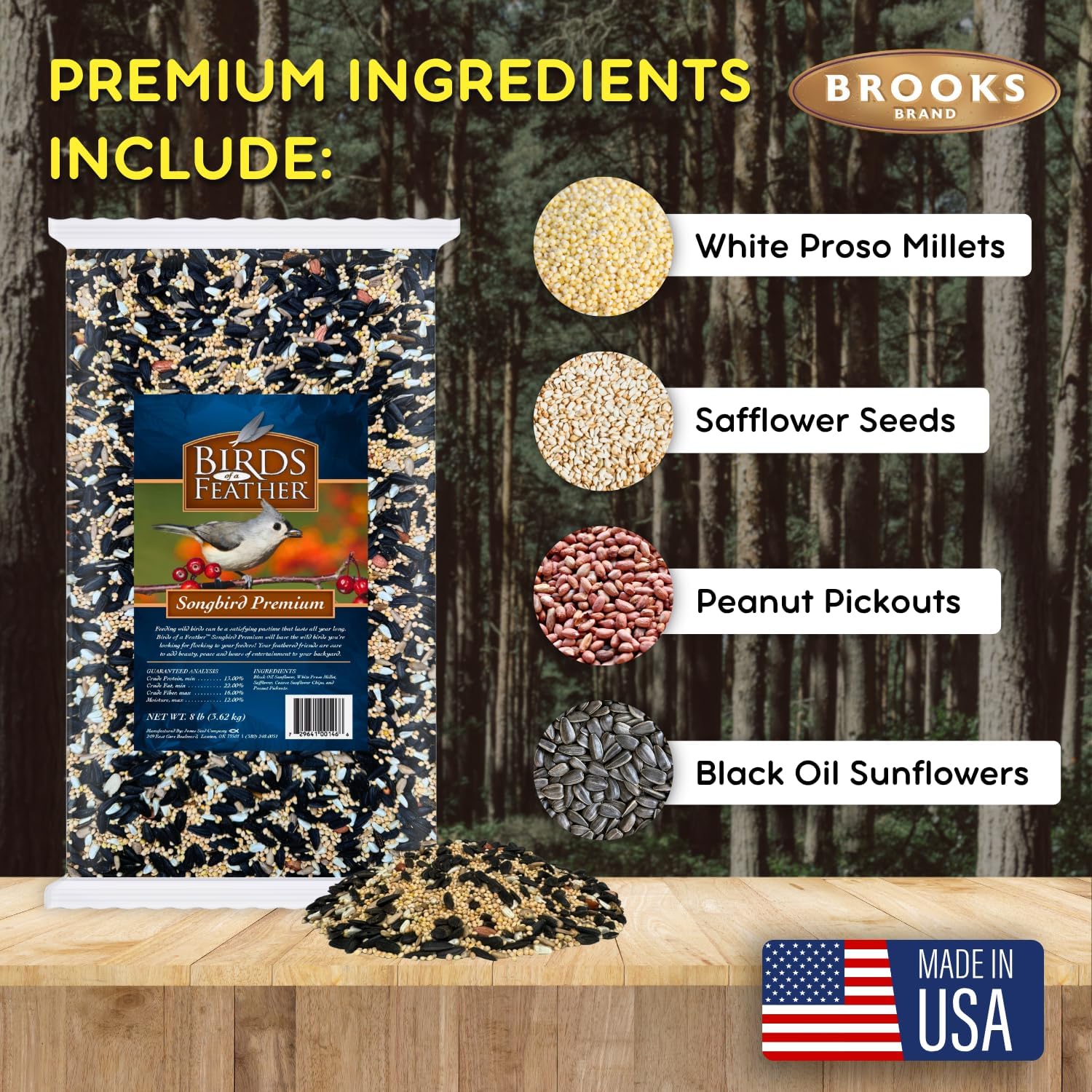 Birds of a Feather Songbird Premium, Songbird Bird Seed, Song-Bird See