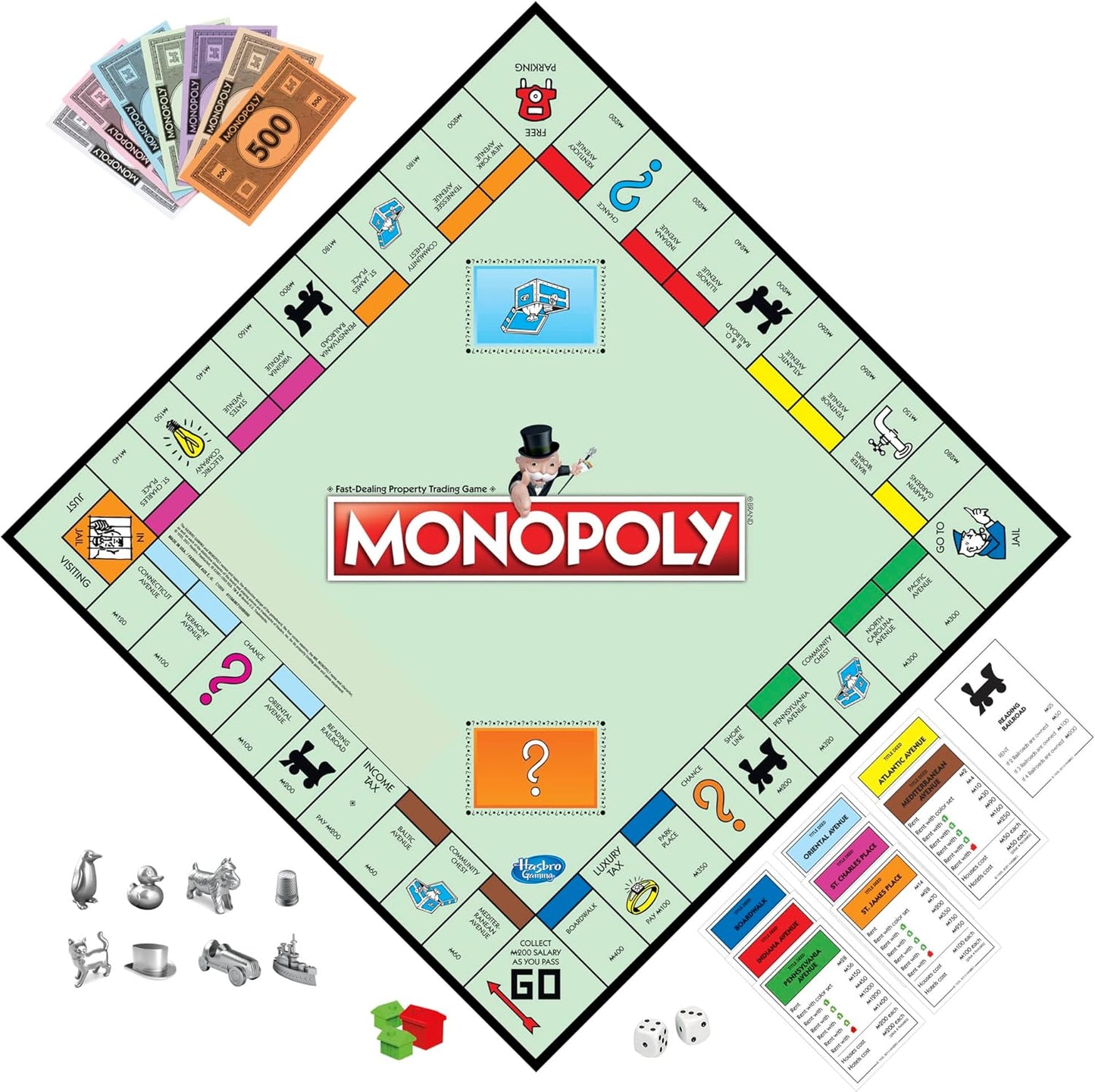 Monopoly Game, Family Board Games for 2 to 6 Players & Kids Ages 8 and
