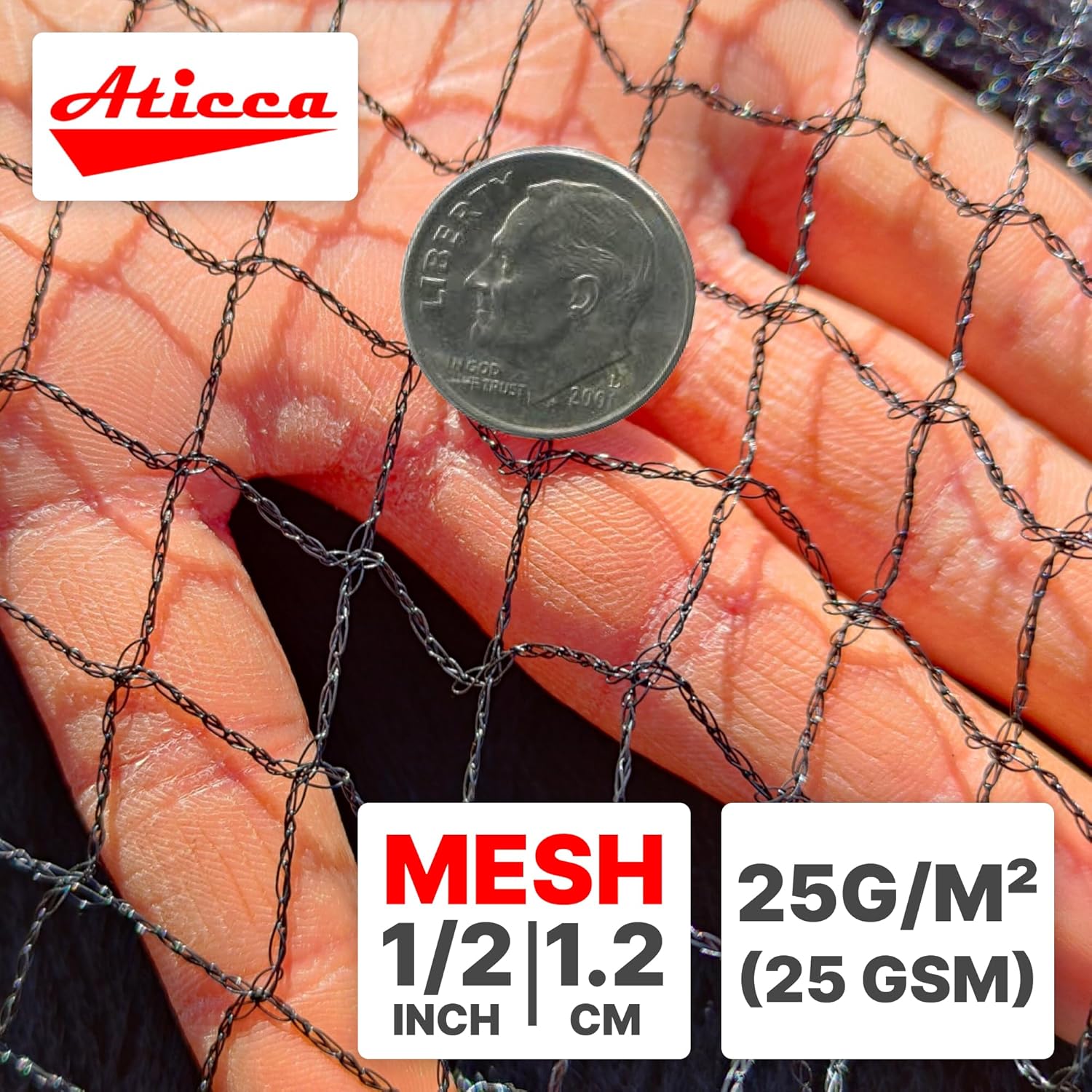 Heavy Duty Bird Netting for Garden Protection & Fruit Trees, 7.5x100 F