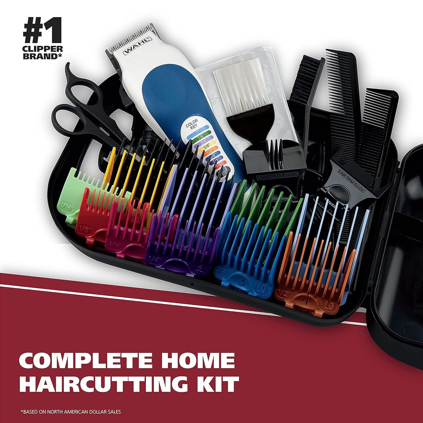 Wahl Clipper USA Color Pro Complete Haircutting Kit with Easy Color Co