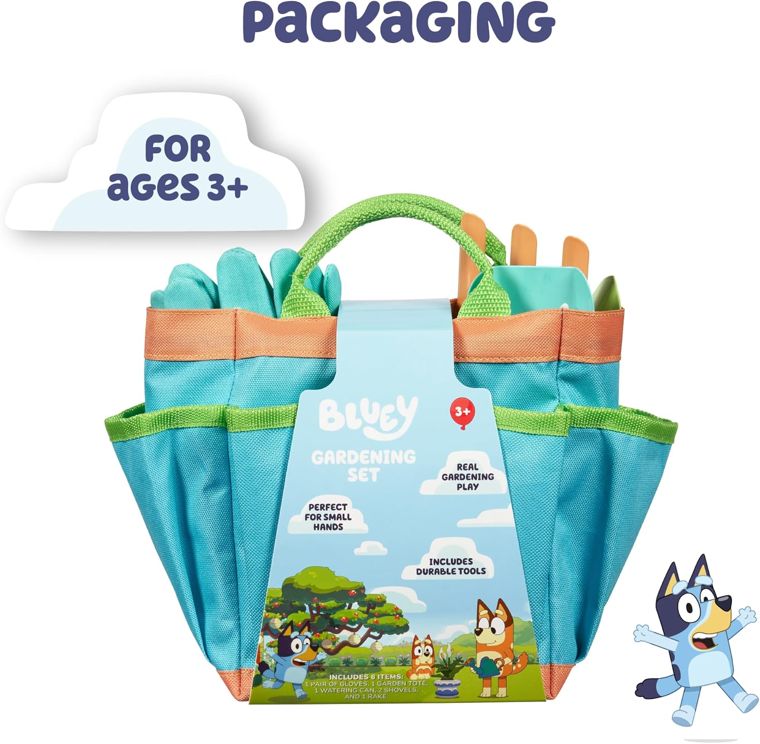 BLUEY Gardening Set | Quality Garden Tool Kit for Kids and Toddlers | 