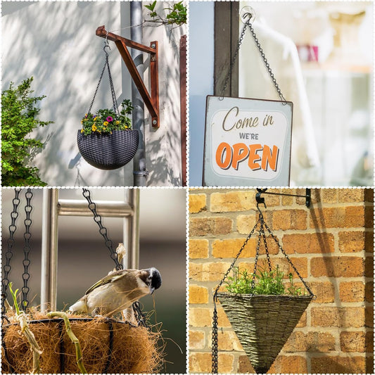 Chain for Hanging Plants,10 Pack 12.5-Inch Garden Plant Hangers for Ha