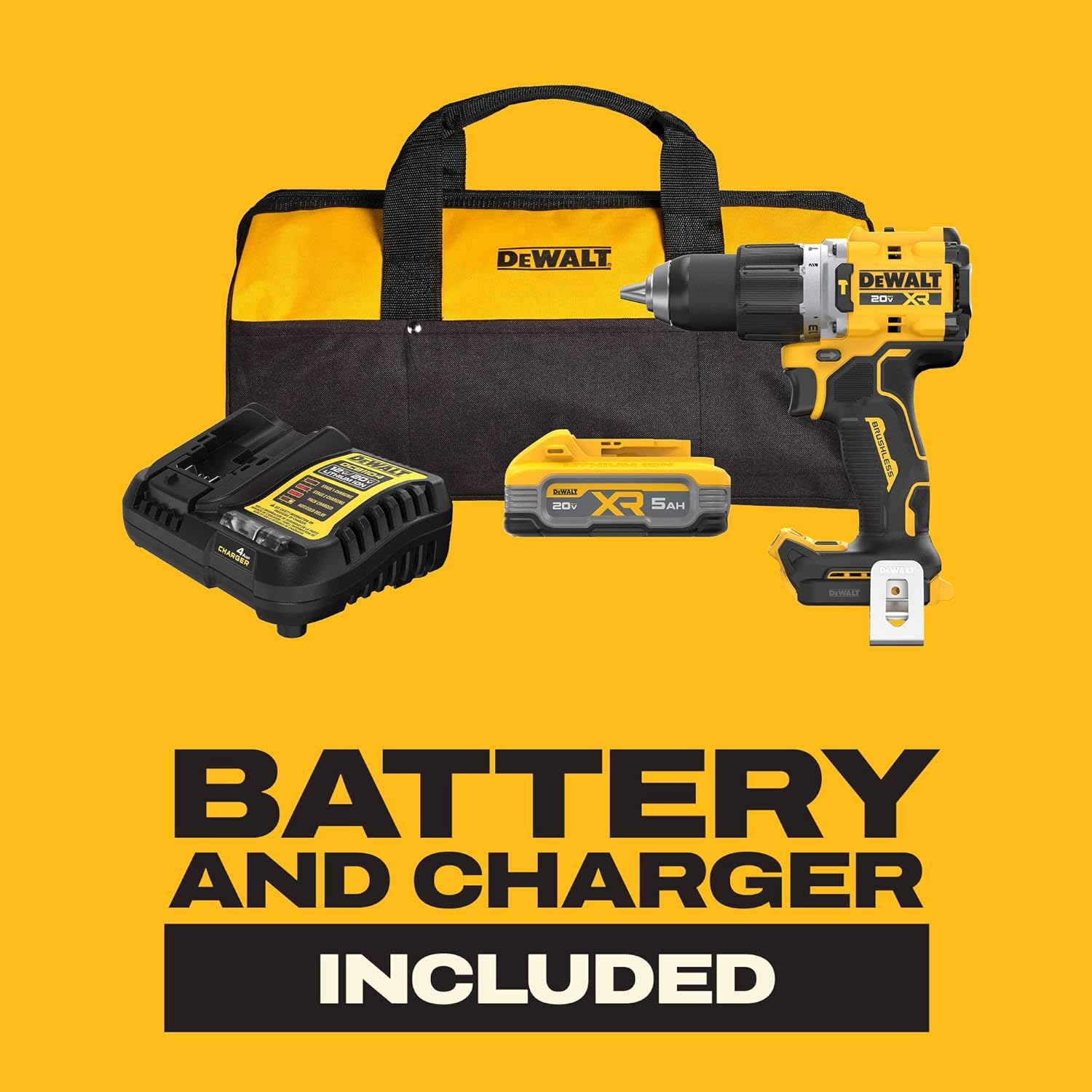 DEWALT 20V MAX Cordless Drill and Impact Driver, Power Drill Brushless