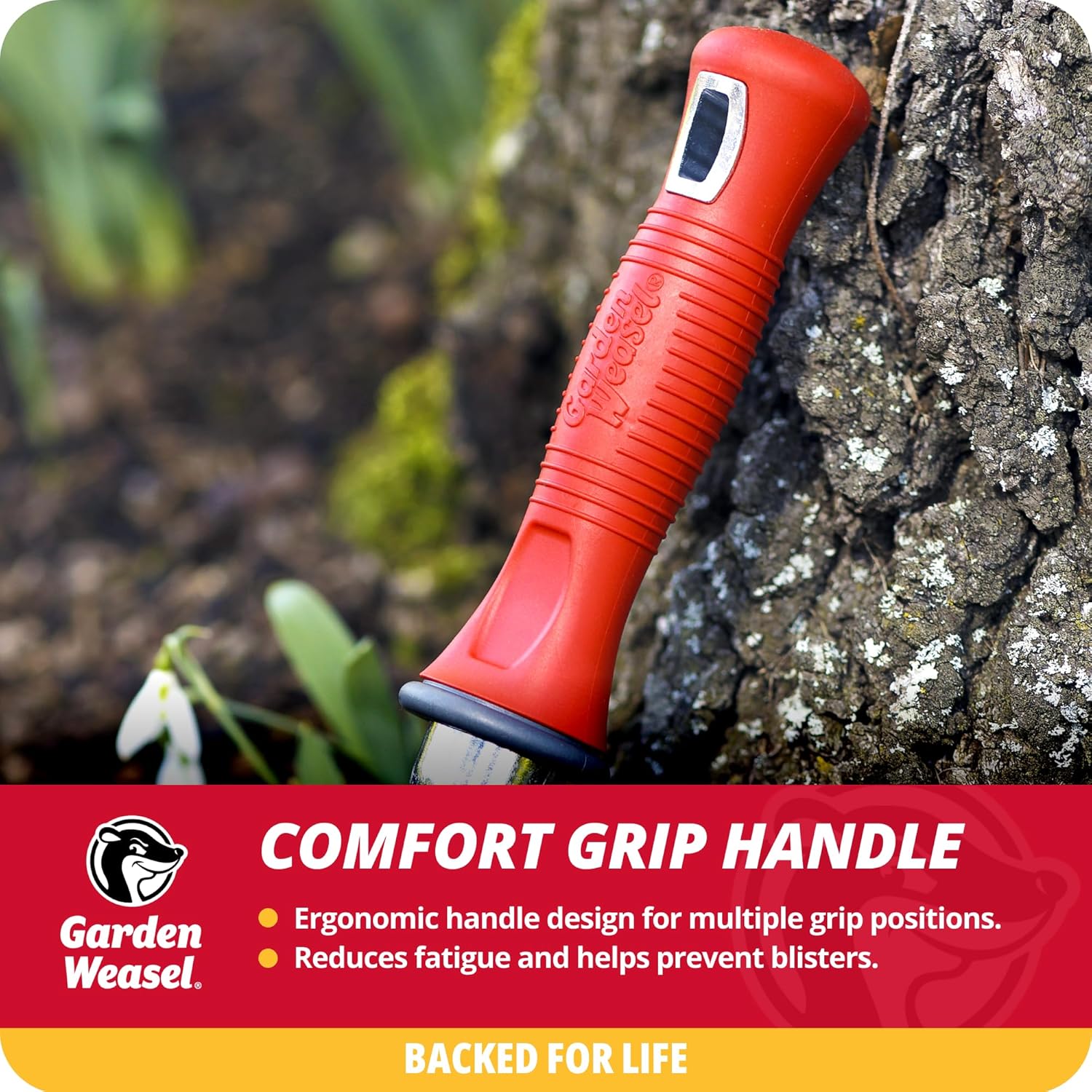 Garden Weasel 3-Piece Hand Tool Combo Set | Trowel, Transplanter and C