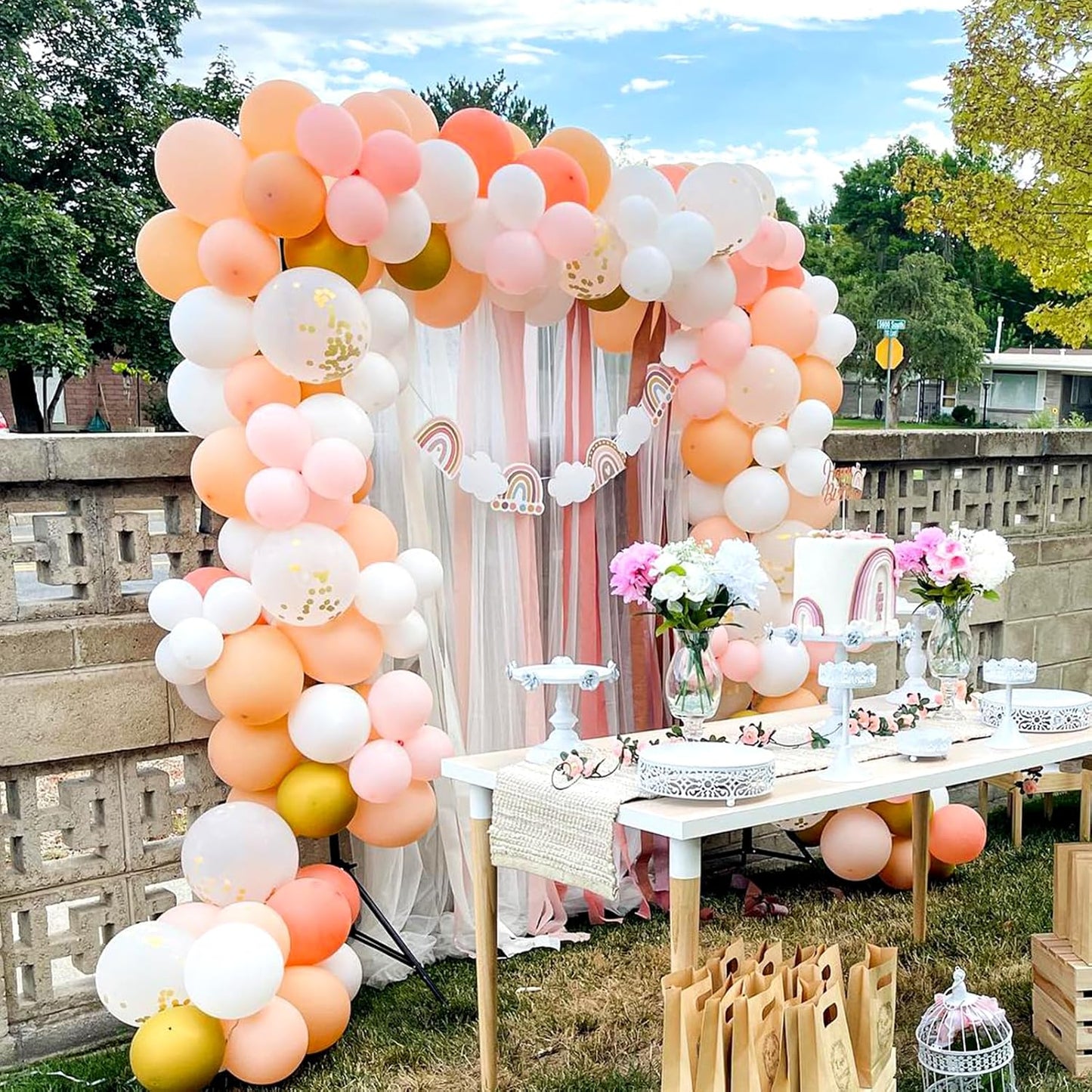 KICNIC Balloon Arch Strip Kit for Garland, 32.8 Feet Balloon Tape Stri