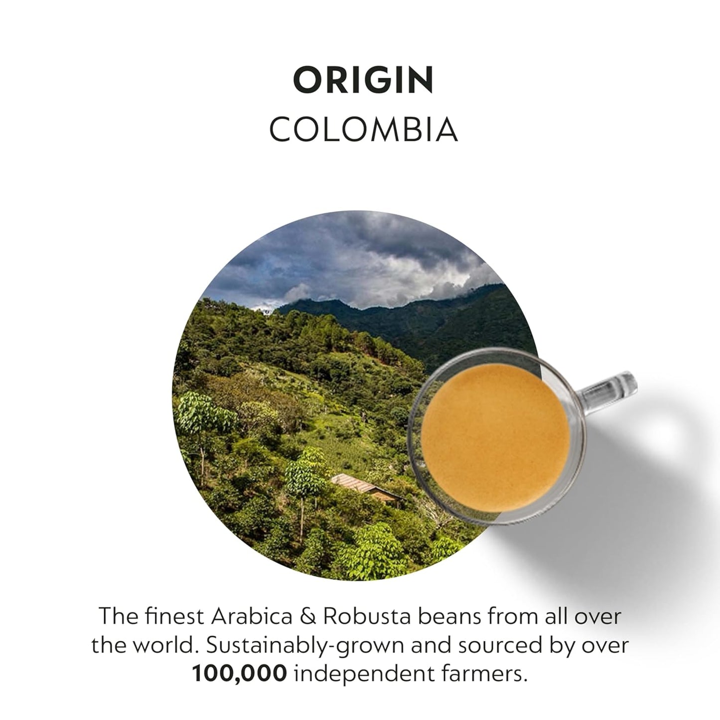 Nespresso Capsules Original Line, Colombia Master Origin, Medium Roast Coffee, 50 Count Coffee Pods