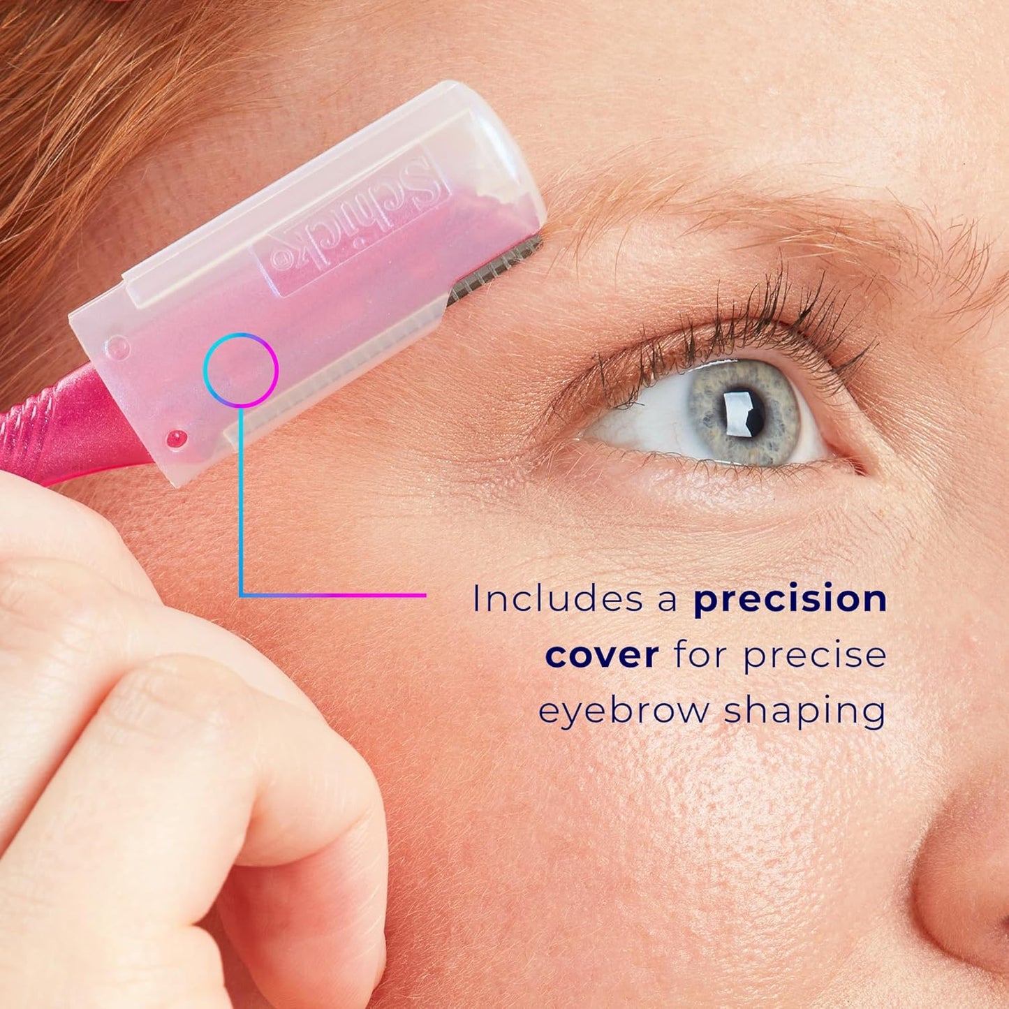 Schick Hydro Silk Touch-Up Dermaplaning Tool with Precision Cover, 3ct