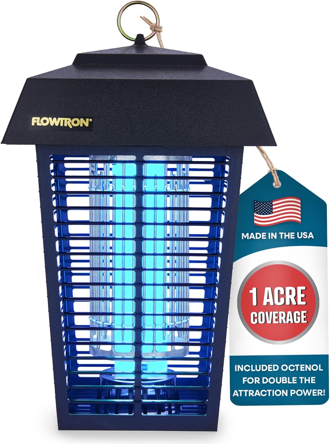 Flowtron Bug Zapper, 1 Acre of Outdoor Coverage with Powerful 40W Bulb
