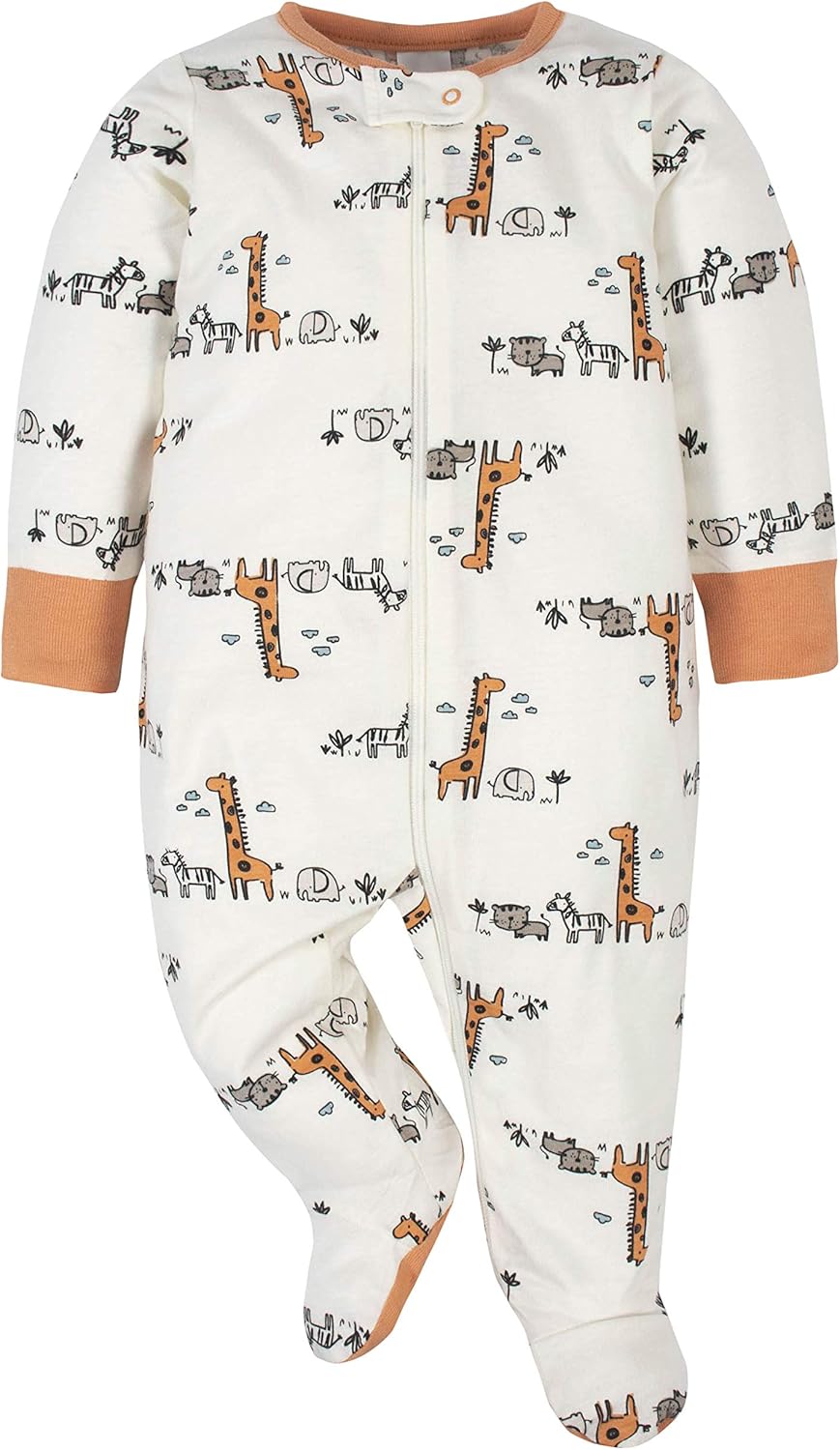 Gerber baby-boys 4 Pack Sleep 'N Play Footie