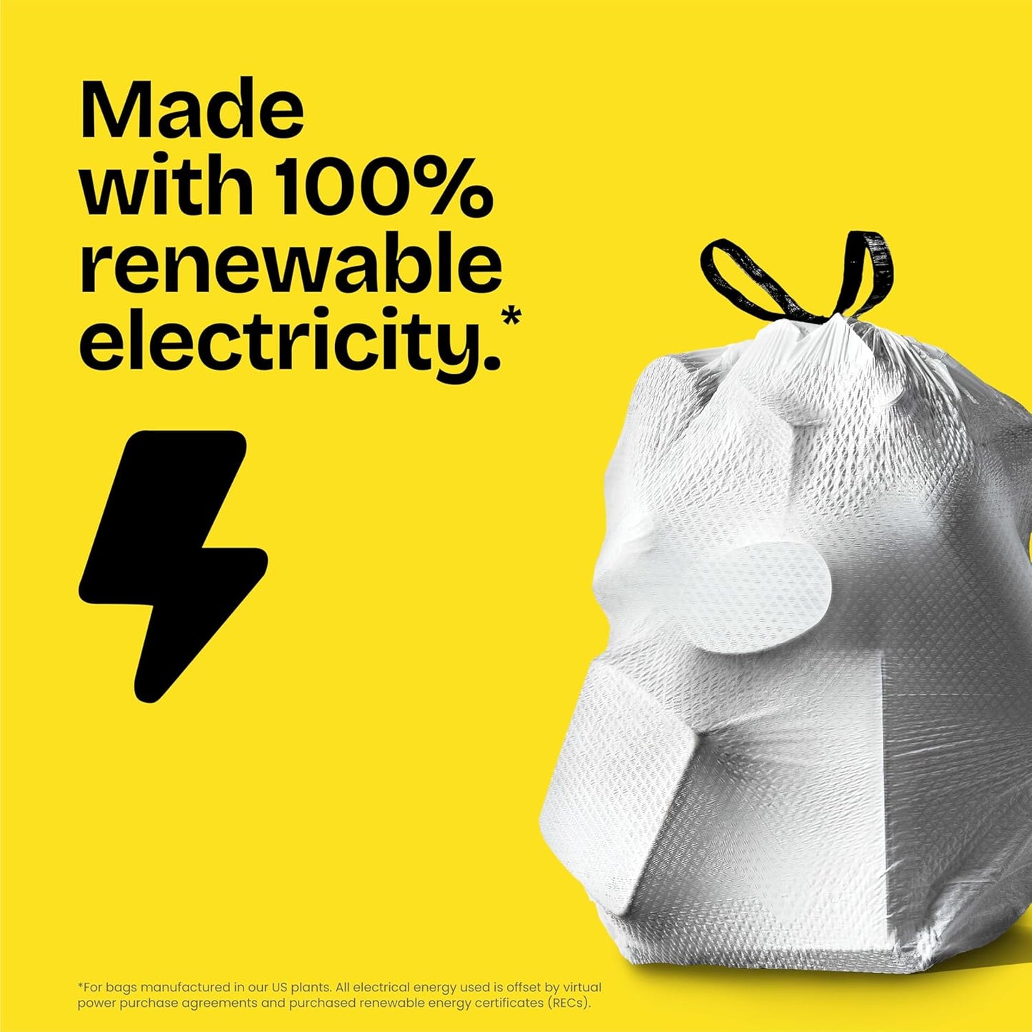 Glad ForceFlex Tall Kitchen Drawstring Trash Bags, 13 Gal, Fragrance Free, 110 Ct (Package May Vary)