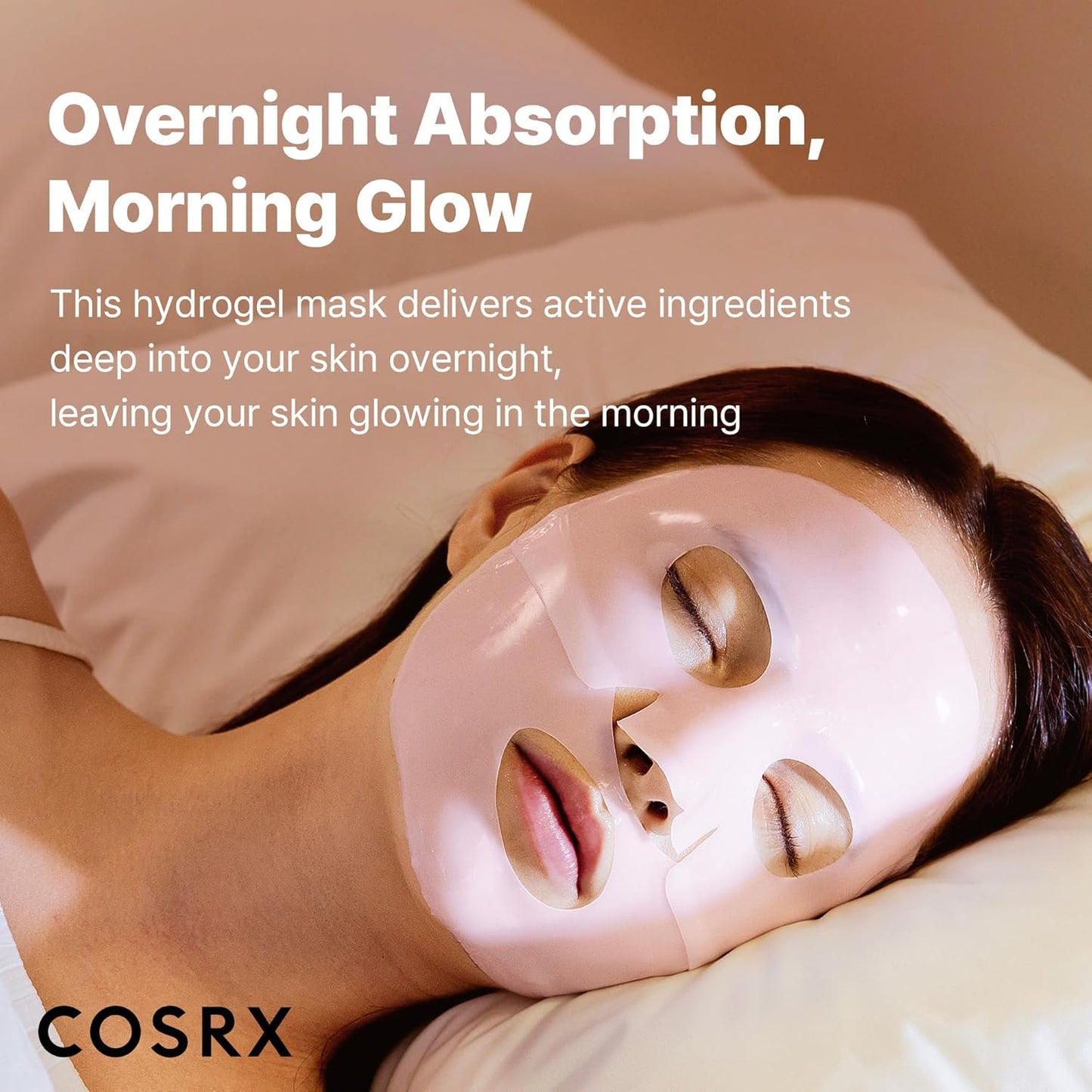 COSRX Pink Peptides Collagen Lifting Glow Hydrogel Face Masks Skincare