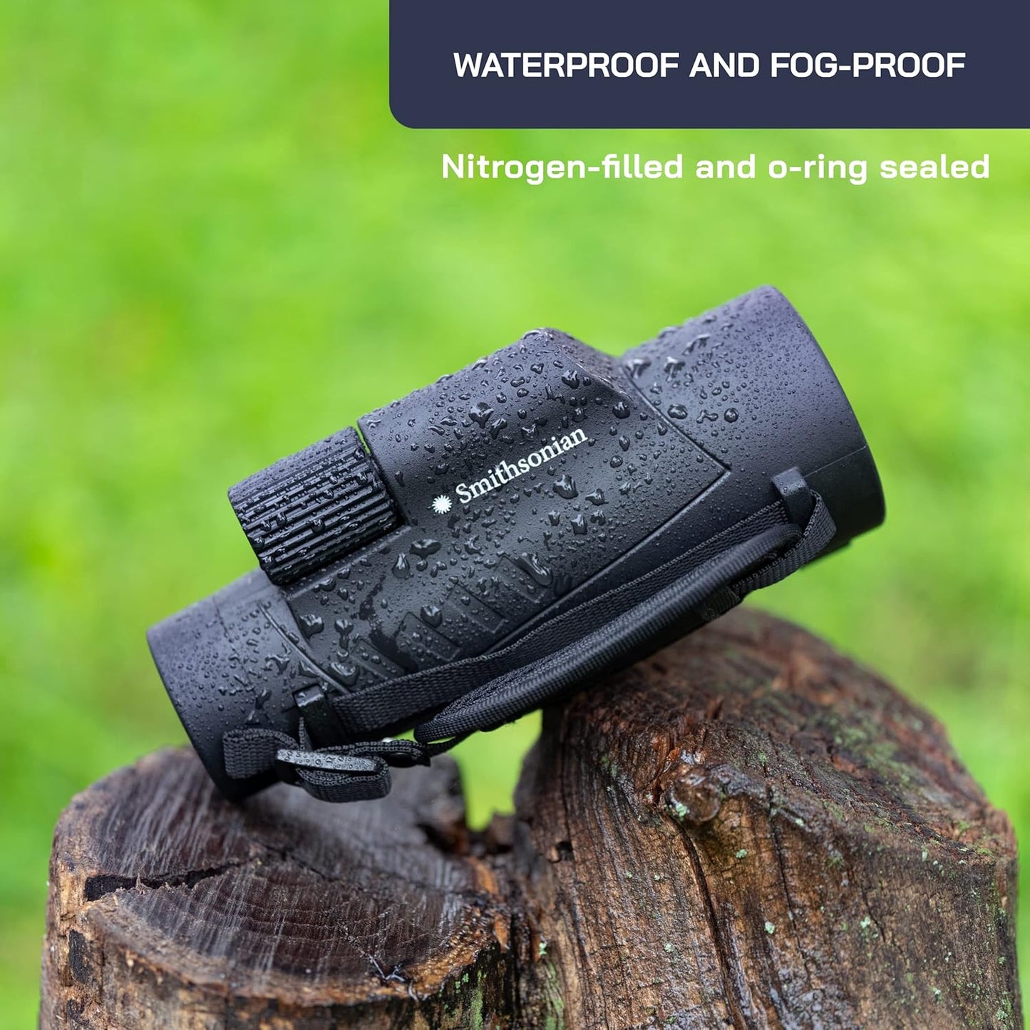 Omano Smithsonian 12x50 Monocular Telescope with Smartphone Adaptor – 