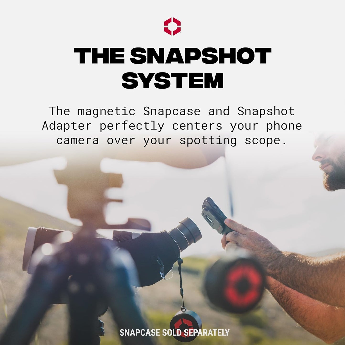 OLLIN Snapshot Spotter Adapter - Magnetic Eye Piece for Spotting Scopes, Attachment for Smartphone Digiscoping, Hunting, Wildlife Photography Compatible with, Nightforce, Meopta, Vortex