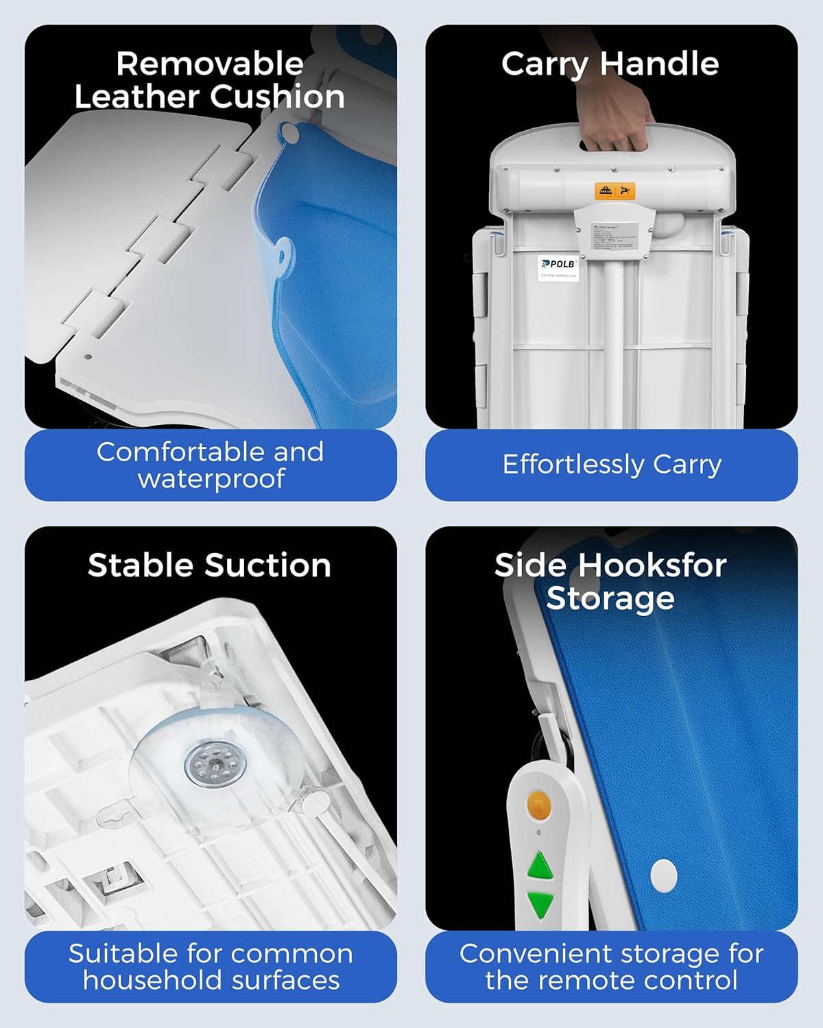 Electric Chair Lift - Floor Lift for Elderly Falls, Support Up to 308 