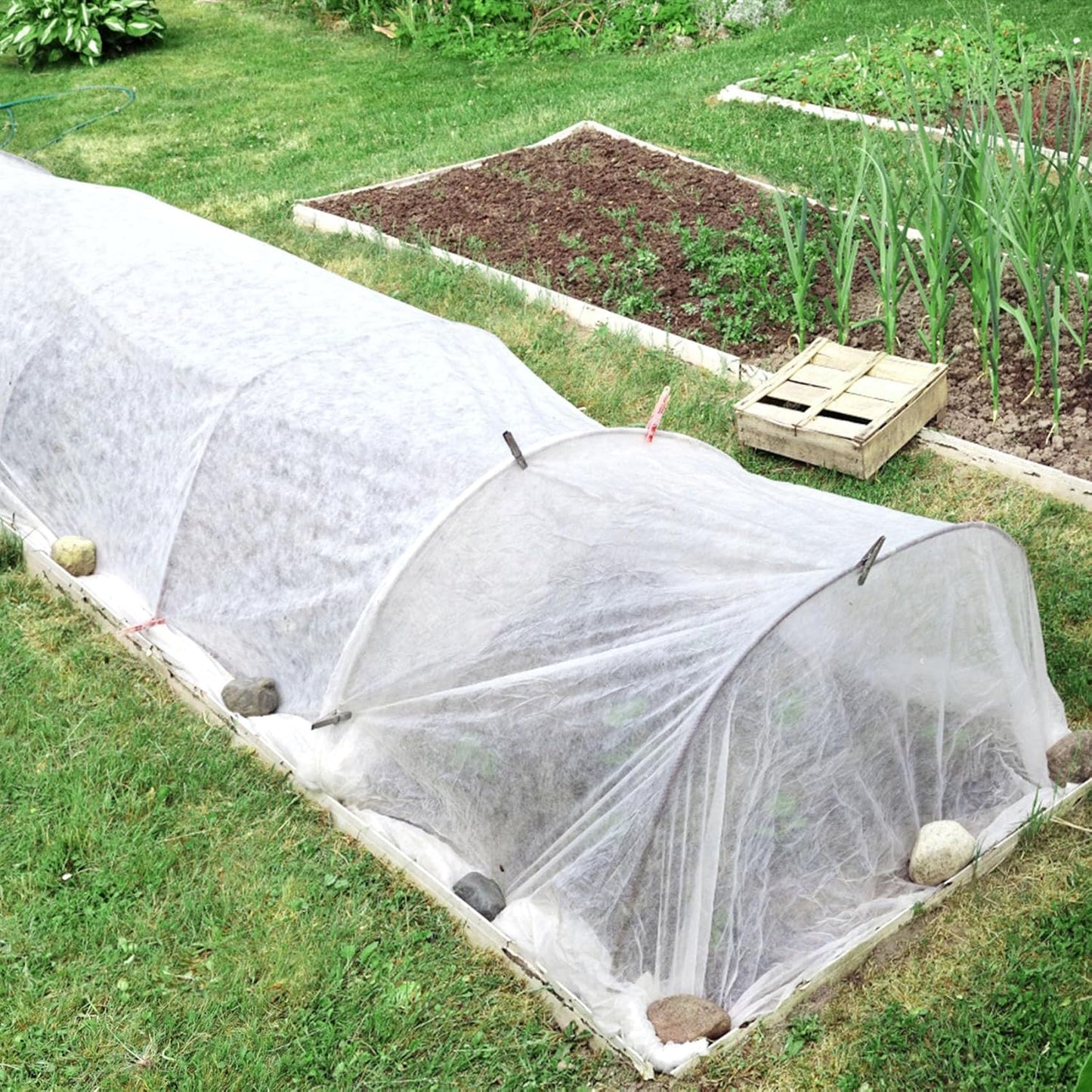 Unves 2 Pack 10 x 33 FT Garden Netting, Mosquito Net Ultra Mesh for Ga