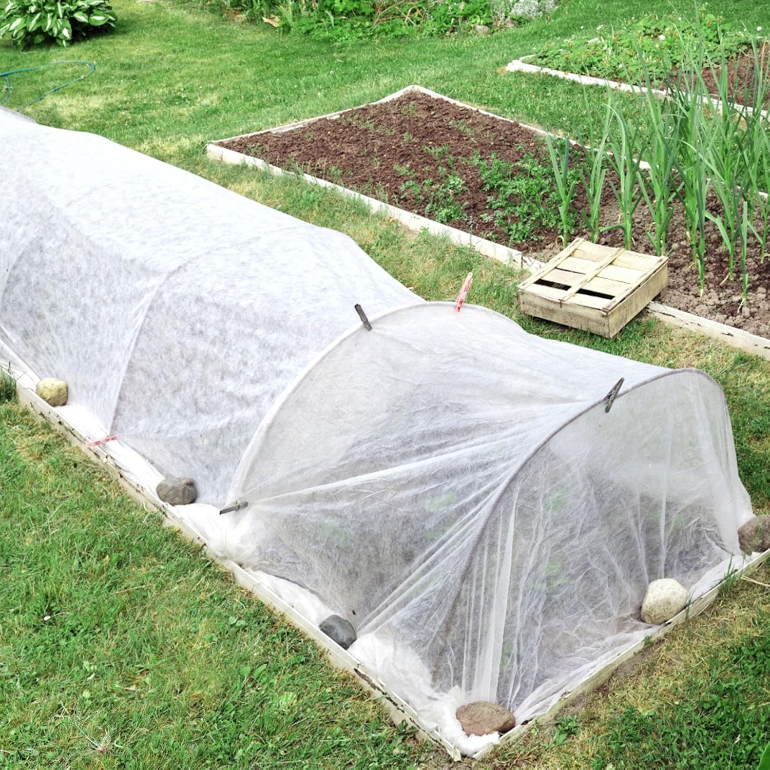 Unves 2 Pack 10 x 33 FT Garden Netting, Mosquito Net Ultra Mesh for Ga