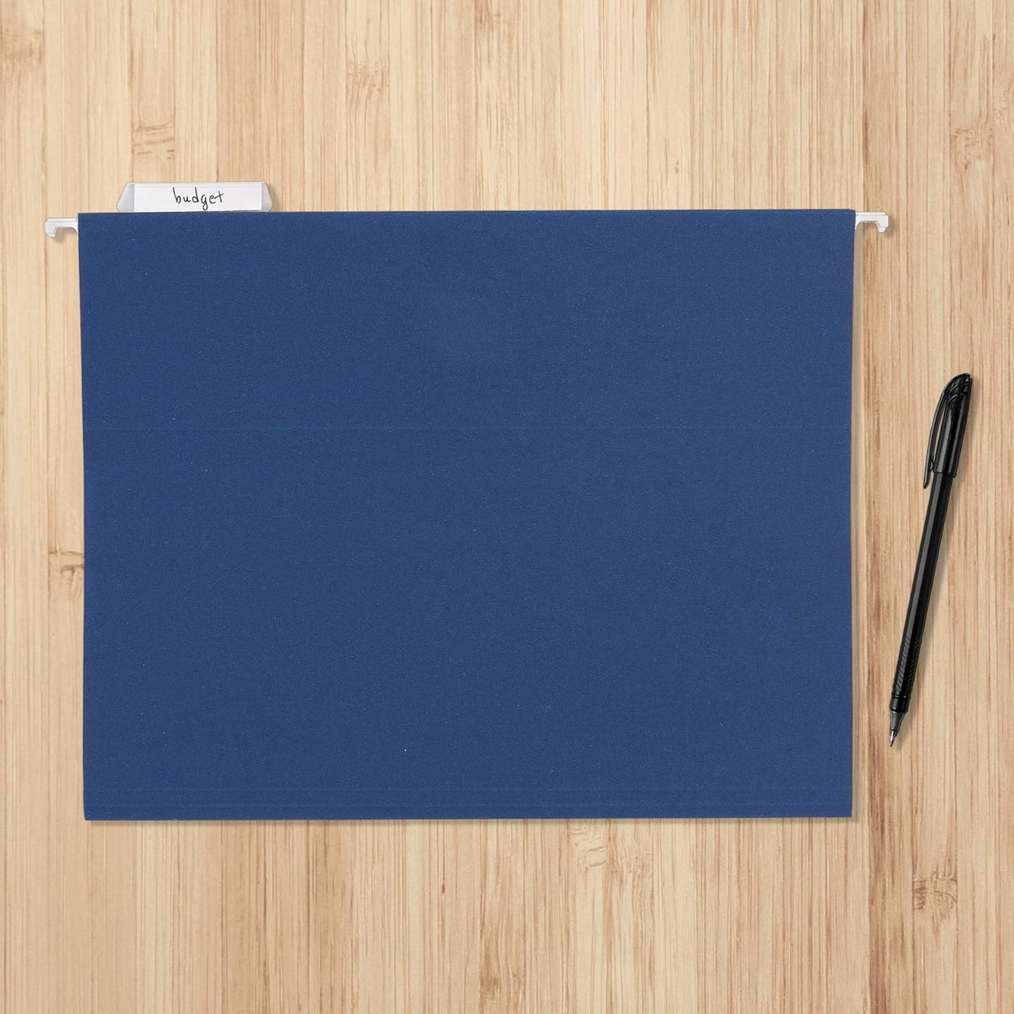 Amazon Basics Hanging File Folders with Adjustable Tabs for Document O