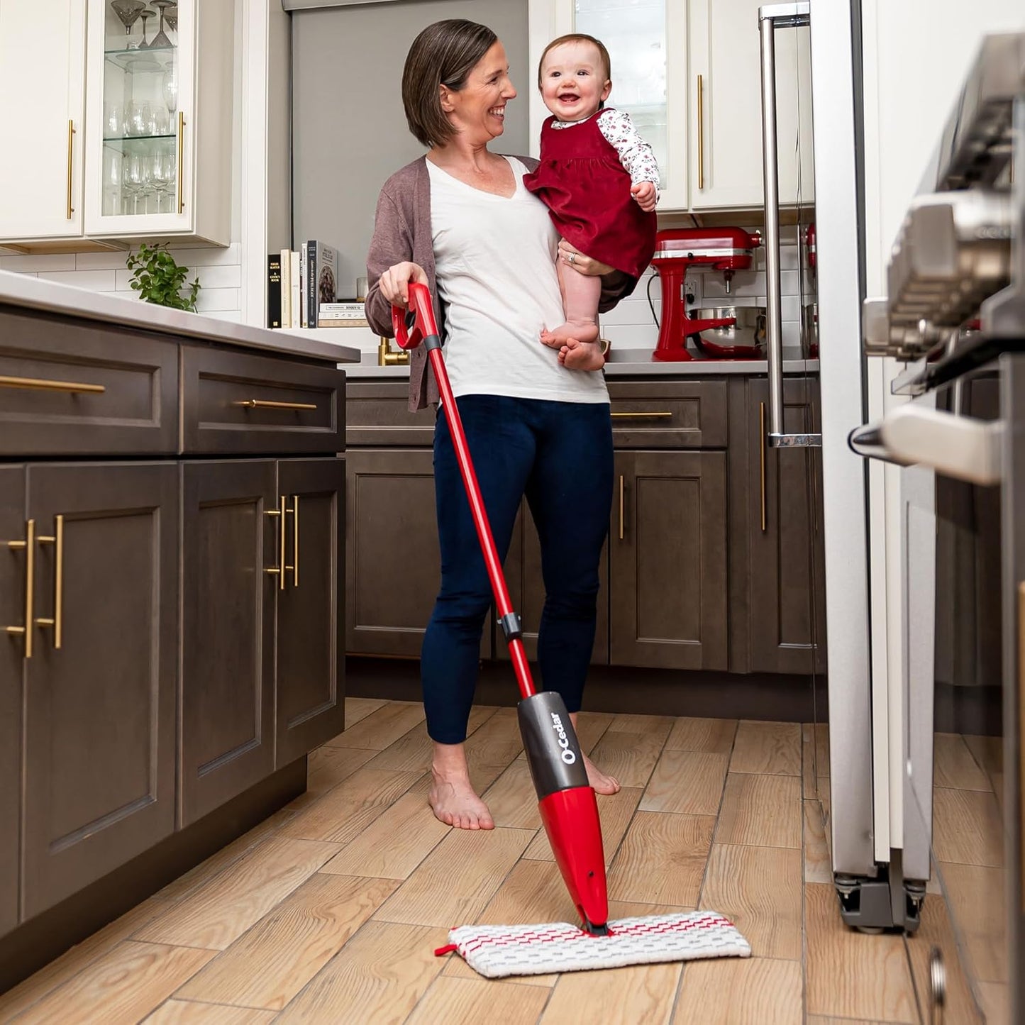 O-Cedar ProMist MAX Microfiber Spray Mop, Red