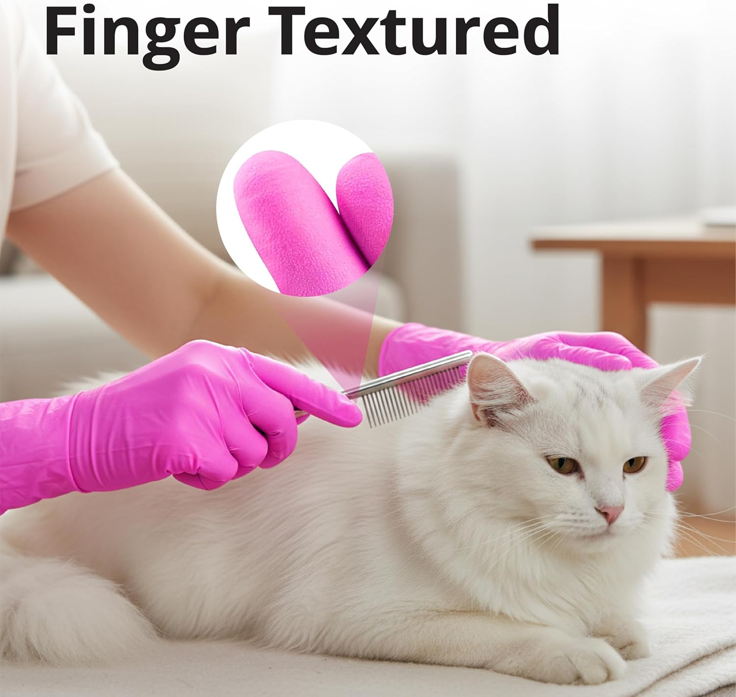 Powder-Free Nitrile Gloves, 3-mil, Disposable Nitrile Gloves, Latex-Fr