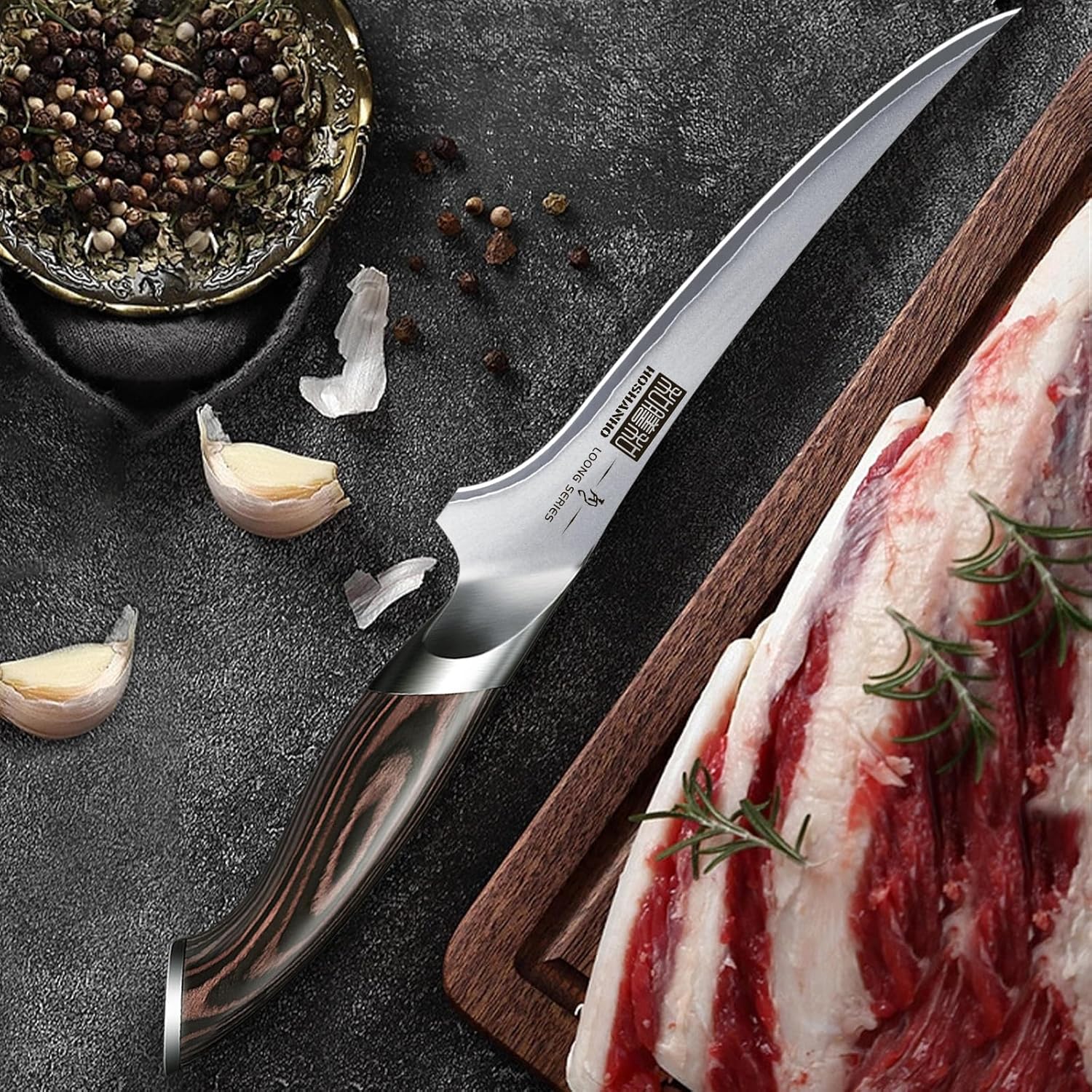 HOSHANHO Fillet Knife 7 Inch, Super Sharp Boning Knife in High Carbon 