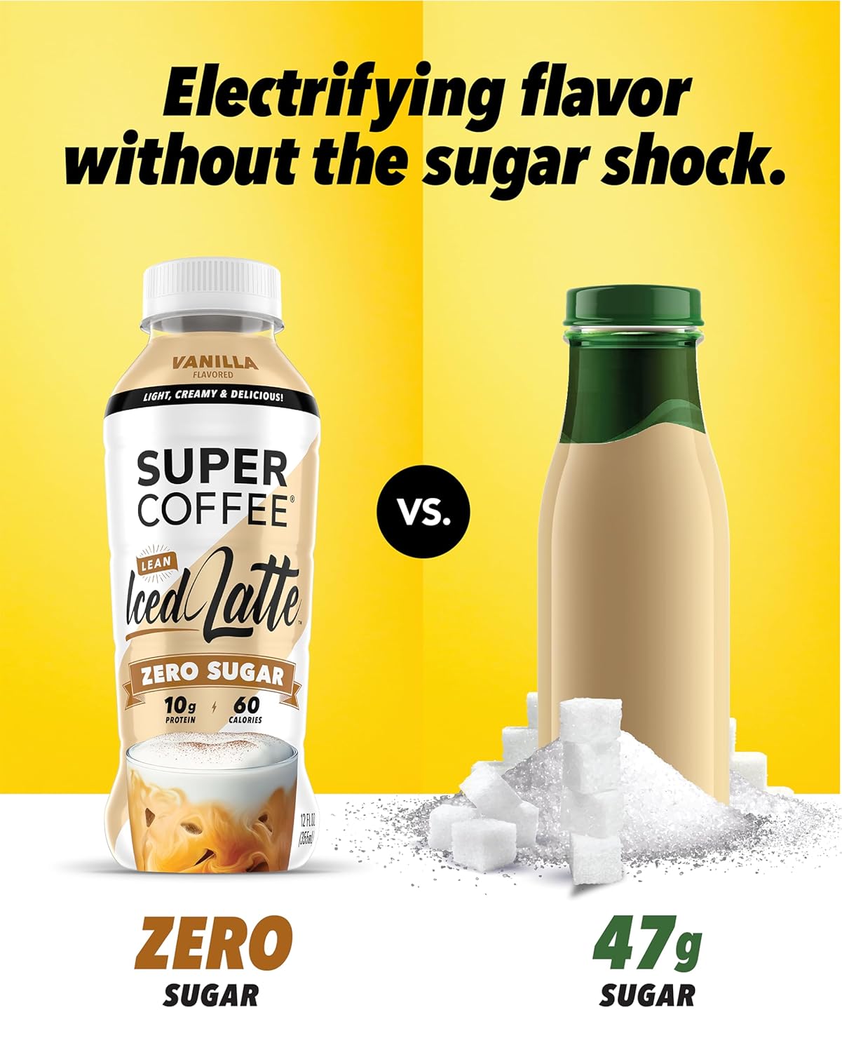 Super Coffee, Ready To Drink Iced Coffee, Vanilla Latte (12 Ounce Bott